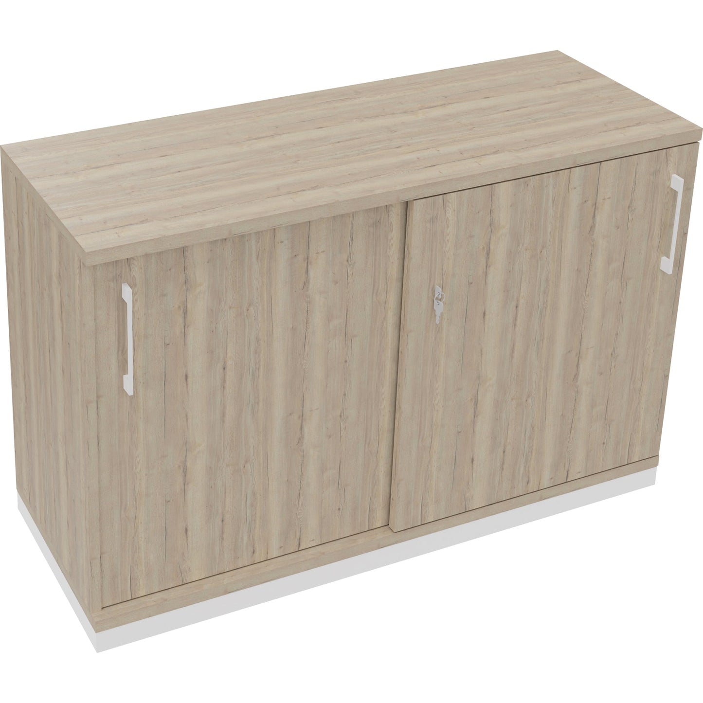 Schiebetürenschrank endless 1.200 x 781 x 442 mm (B x H x T) 2 Fachböden Holz eiche natur
