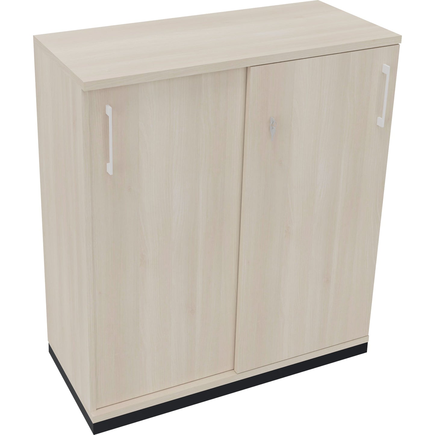 Schiebetürenschrank endless 1.000 x 1.133 x 442 mm (B x H x T) 2 Fachböden Holz akazie hell
