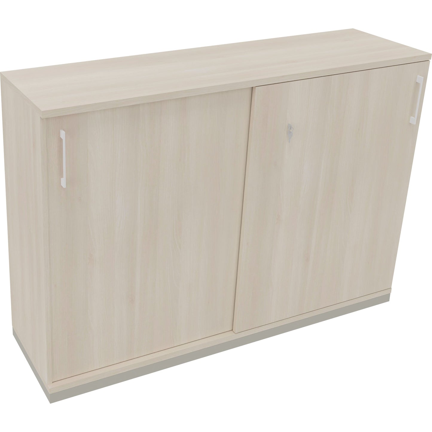 Schiebetürenschrank endless 1.600 x 1.133 x 442 mm (B x H x T) 4 Fachböden Holz akazie hell