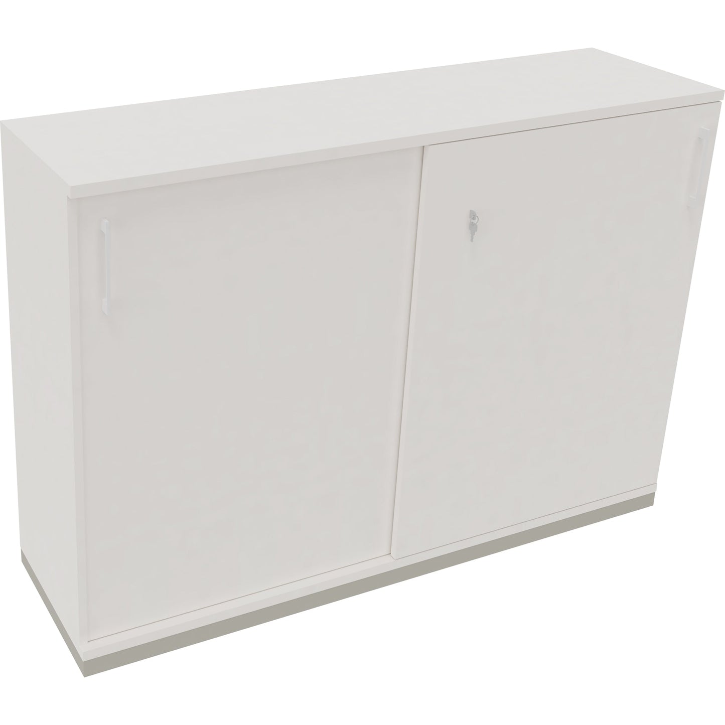 Schiebetürenschrank endless 1.600 x 1.133 x 442 mm (B x H x T) 4 Fachböden Holz diamantweiß
