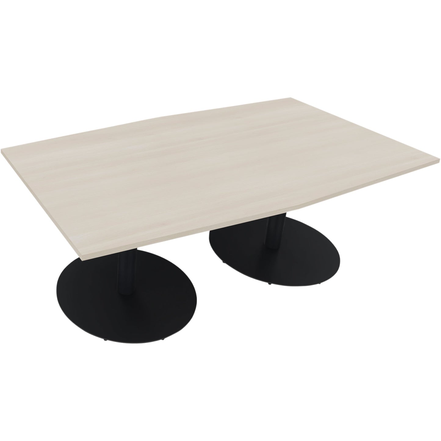 Konferenztisch communication 2.000 x 720 x 1.000/1.100 mm (B x H x T) Holz Farbe der Tischplatte: akazie hell