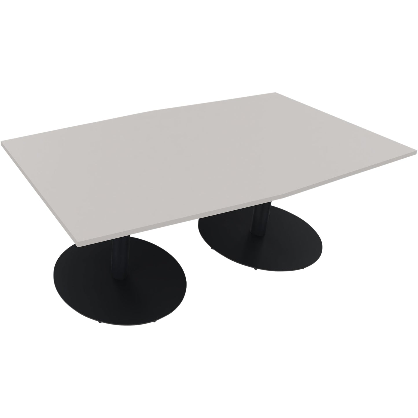 Konferenztisch communication 2.000 x 720 x 1.000/1.100 mm (B x H x T) Holz Farbe der Tischplatte: lichtgrau