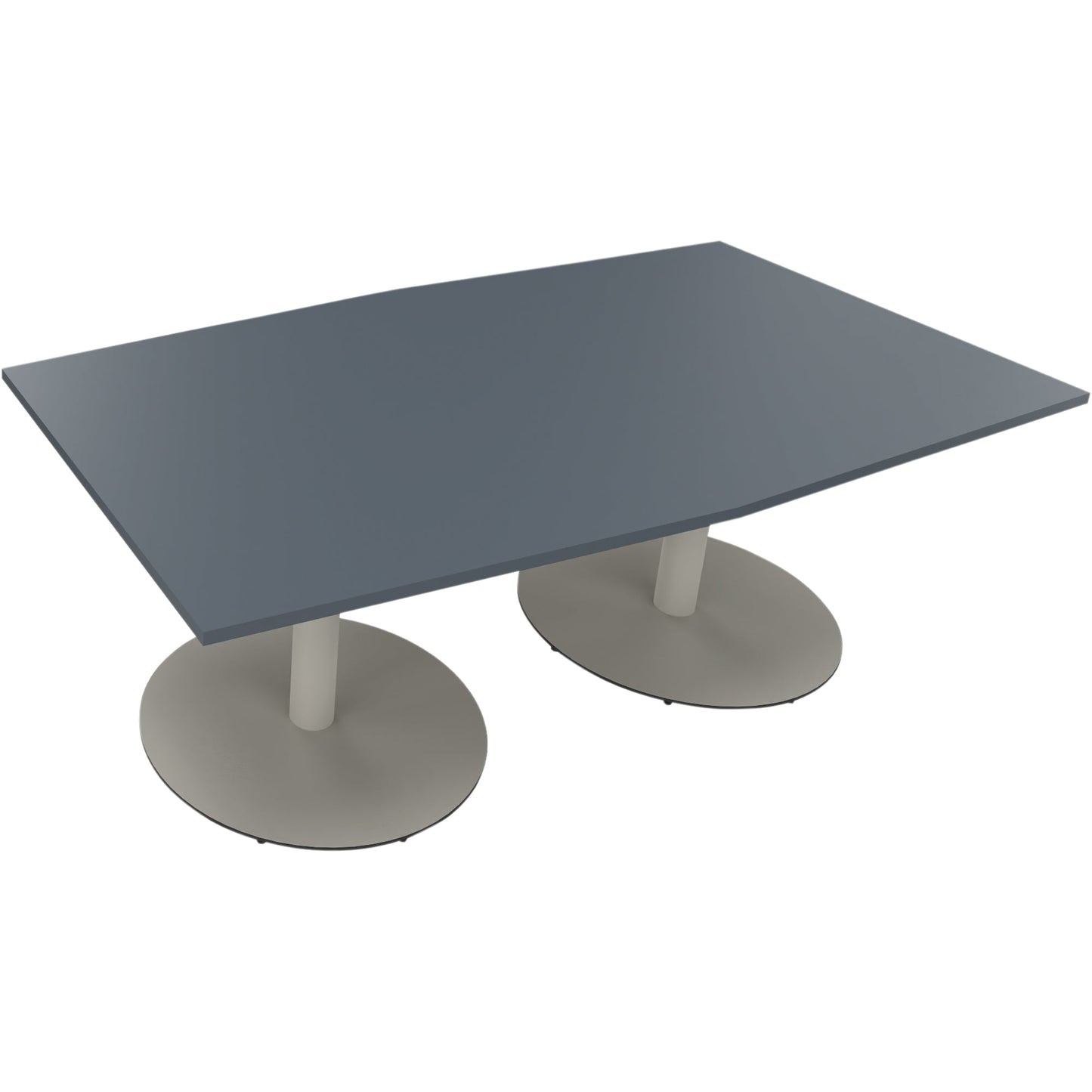 Konferenztisch communication 2.000 x 720 x 1.000/1.100 mm (B x H x T) Holz Farbe der Tischplatte: lavagrau