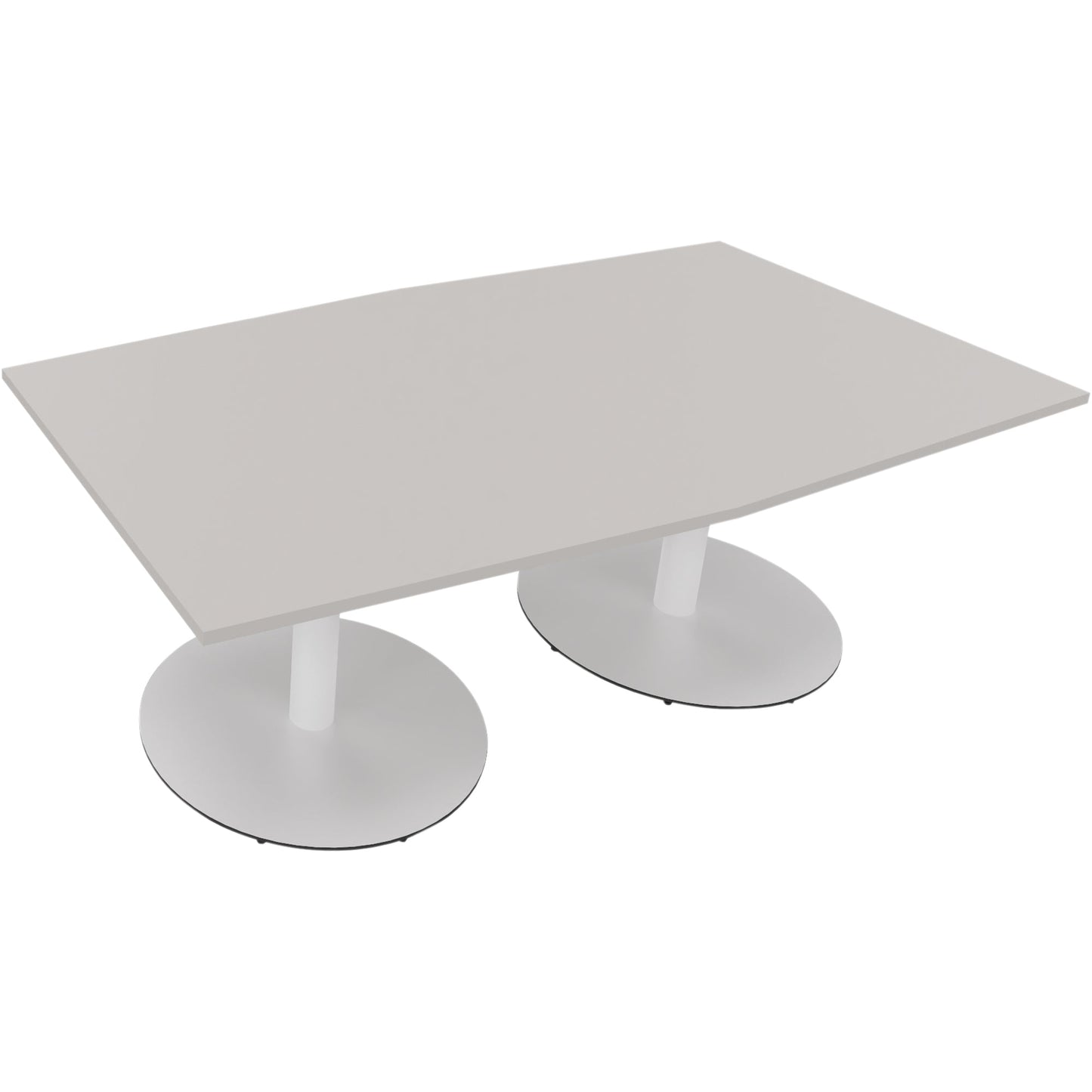 Konferenztisch communication 2.000 x 720 x 1.000/1.100 mm (B x H x T) Holz Farbe der Tischplatte: lichtgrau