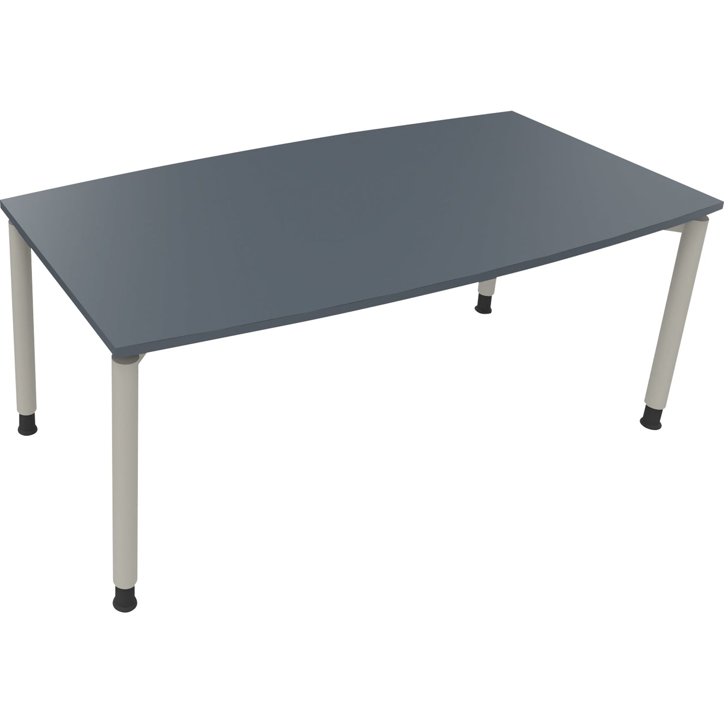 Konferenztisch communication 1.800 x 680-820 x 800/900 mm (B x H x T) Holz Farbe der Tischplatte: lavagrau