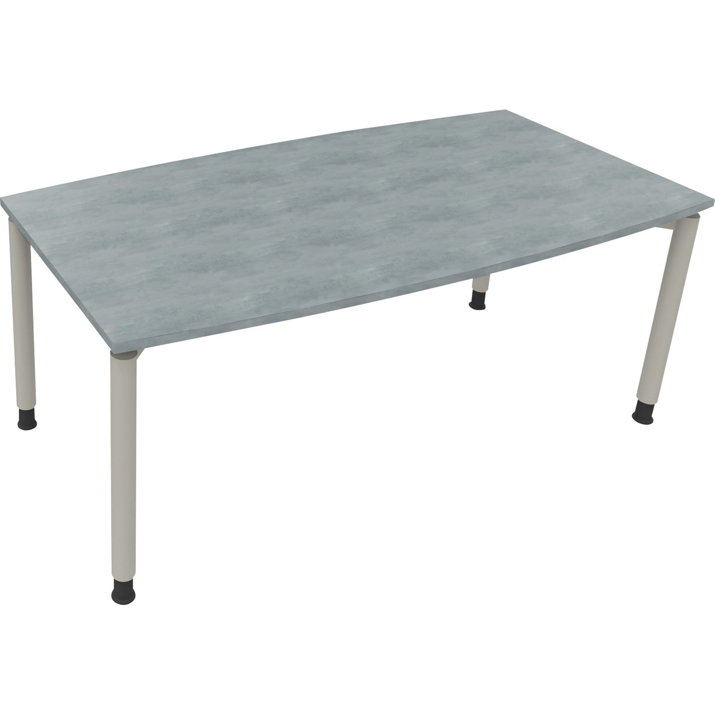 Konferenztisch communication 1.800 x 680-820 x 800/900 mm (B x H x T) Holz Farbe der Tischplatte: beton hell