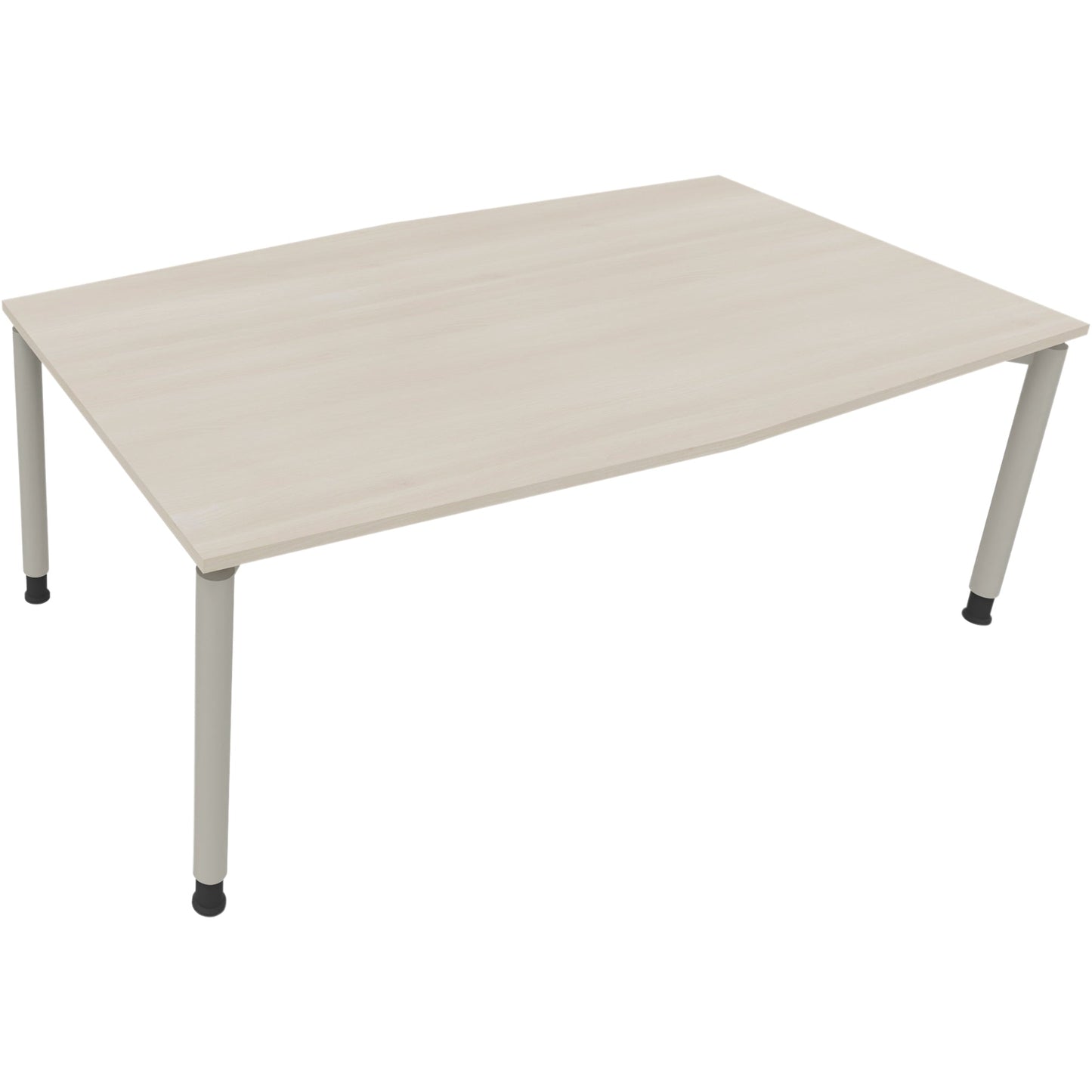 Konferenztisch communication 2.000 x 680-820 x 1.000/1.100 mm (B x H x T) Holz Farbe der Tischplatte: akazie hell