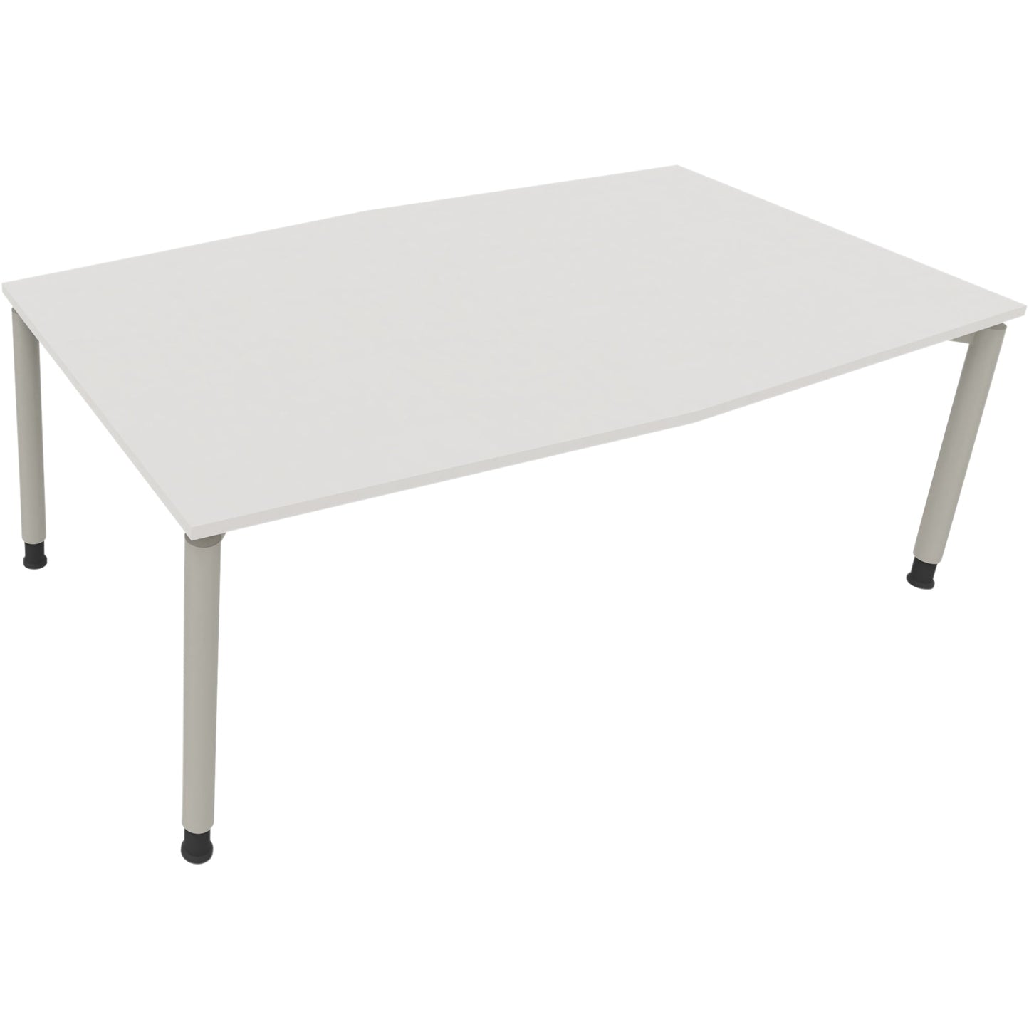 Konferenztisch communication 2.000 x 680-820 x 1.000/1.100 mm (B x H x T) Holz Farbe der Tischplatte: diamantweiß