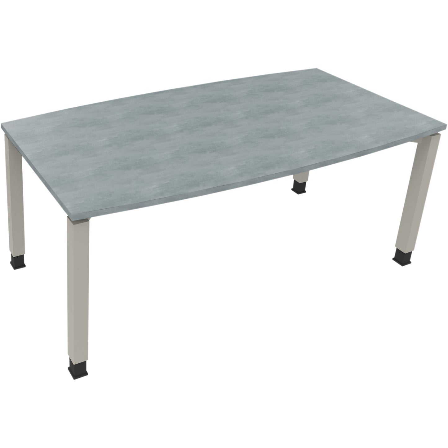 Konferenztisch communication 1.800 x 680-820 x 800/900 mm (B x H x T) Holz Farbe der Tischplatte: beton hell