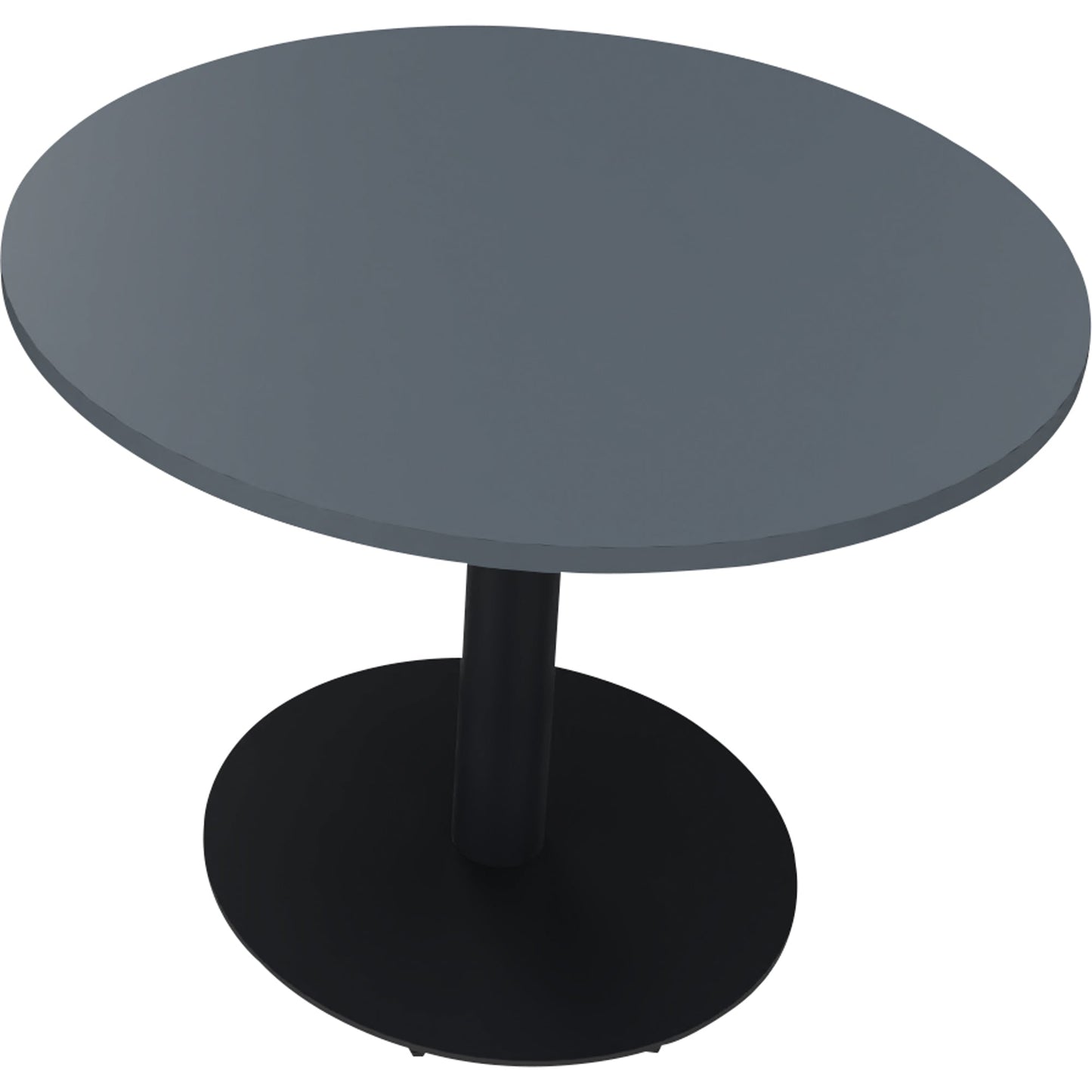 Konferenztisch communication 1.000 x 720 mm (Ø x H) Holz Farbe der Tischplatte: lavagrau