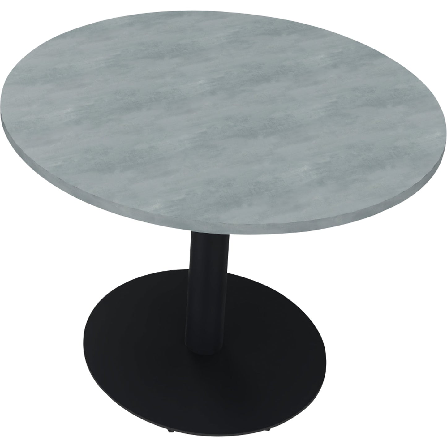 Konferenztisch communication 1.000 x 720 mm (Ø x H) Holz Farbe der Tischplatte: beton hell