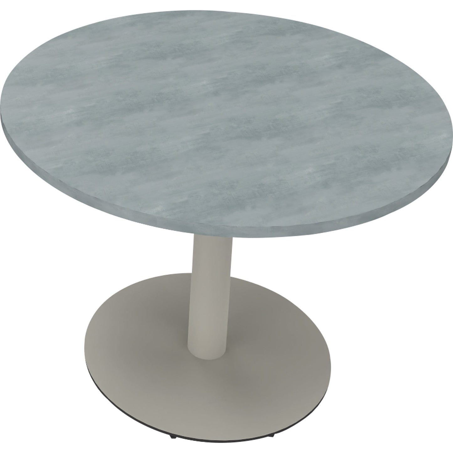 Konferenztisch communication 1.000 x 720 mm (Ø x H) Holz Farbe der Tischplatte: beton hell