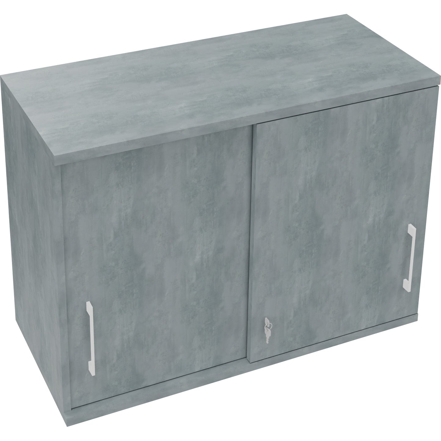 Aufsatzschrank endless Schiebetürenschrank endless 1.000 x 736 x 442 mm (B x H x T) 1 Fachboden Holz beton hell