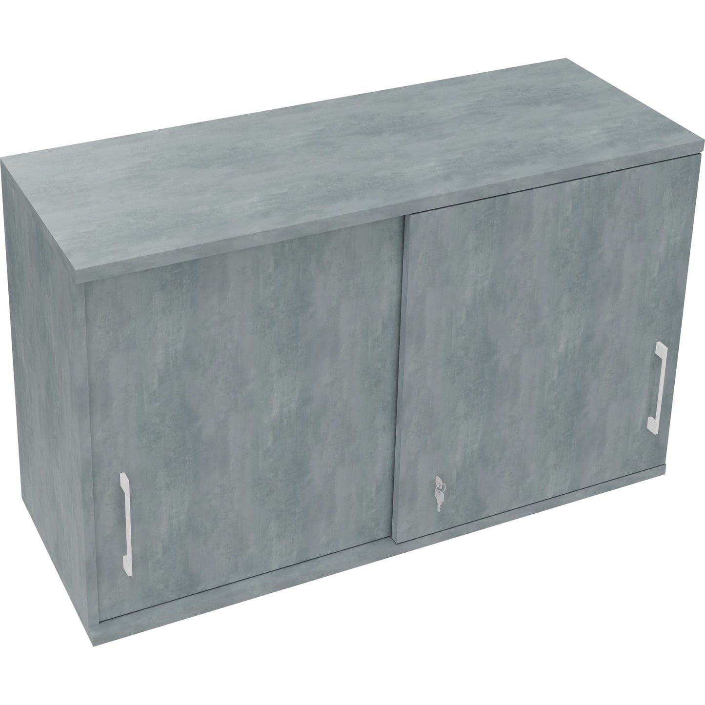 Aufsatzschrank endless Schiebetürenschrank endless 1.200 x 736 x 442 mm (B x H x T) 2 Fachböden Holz beton hell