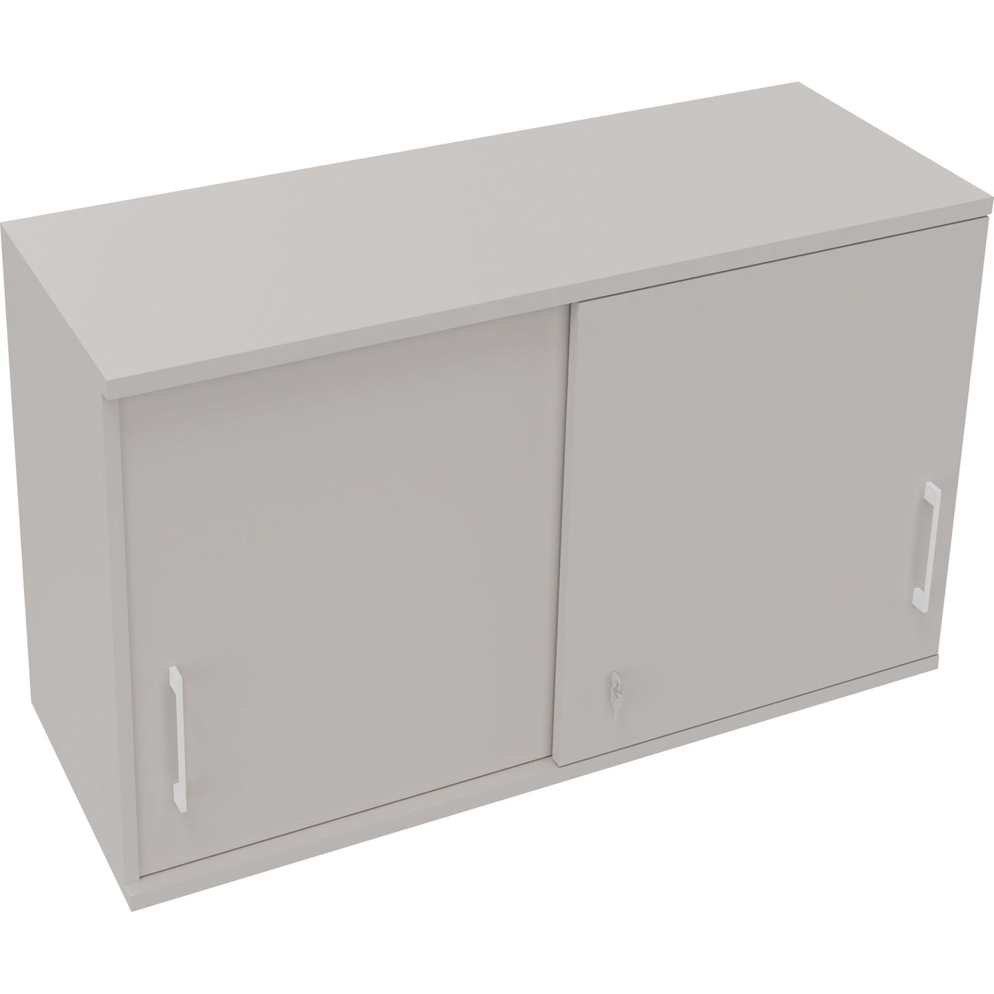 Aufsatzschrank endless Schiebetürenschrank endless 1.200 x 736 x 442 mm (B x H x T) 2 Fachböden Holz lichtgrau