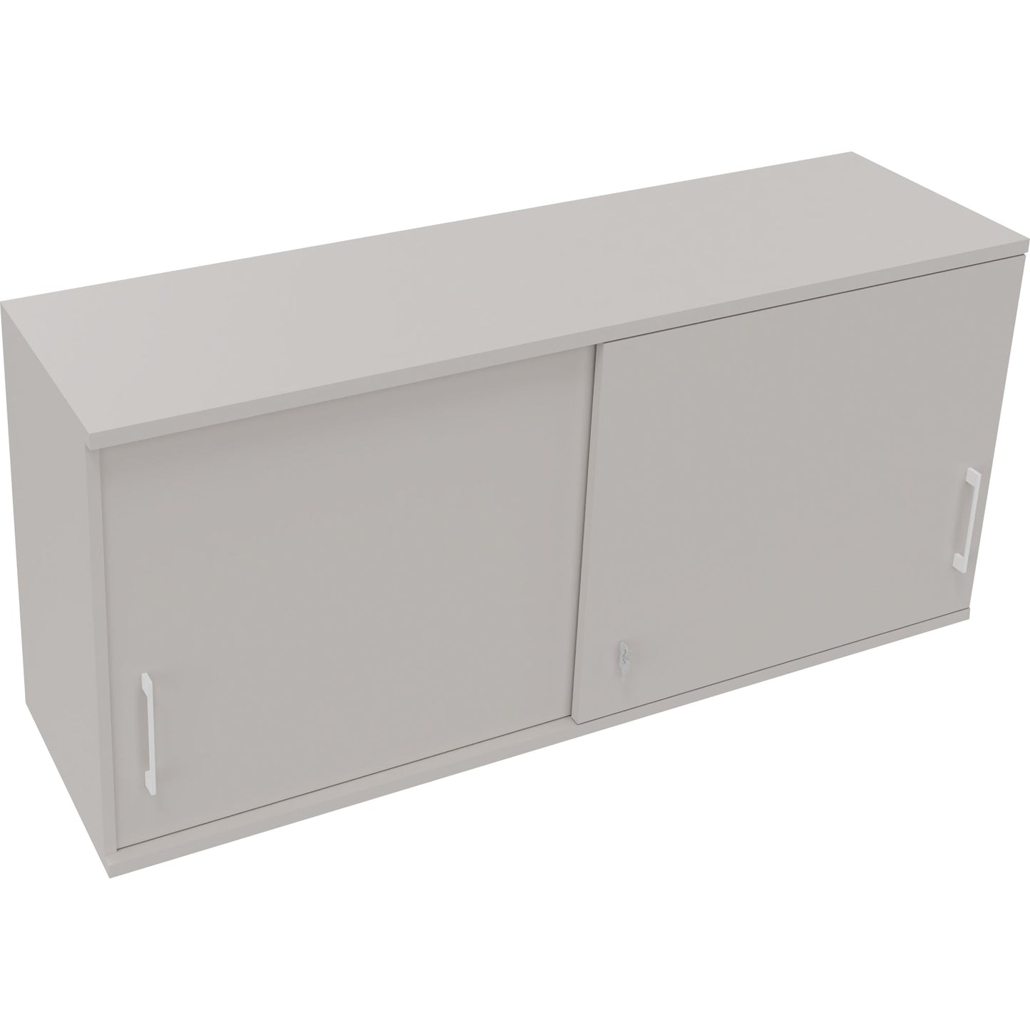 Aufsatzschrank endless Schiebetürenschrank endless 1.600 x 736 x 442 mm (B x H x T) 2 Fachböden Holz lichtgrau