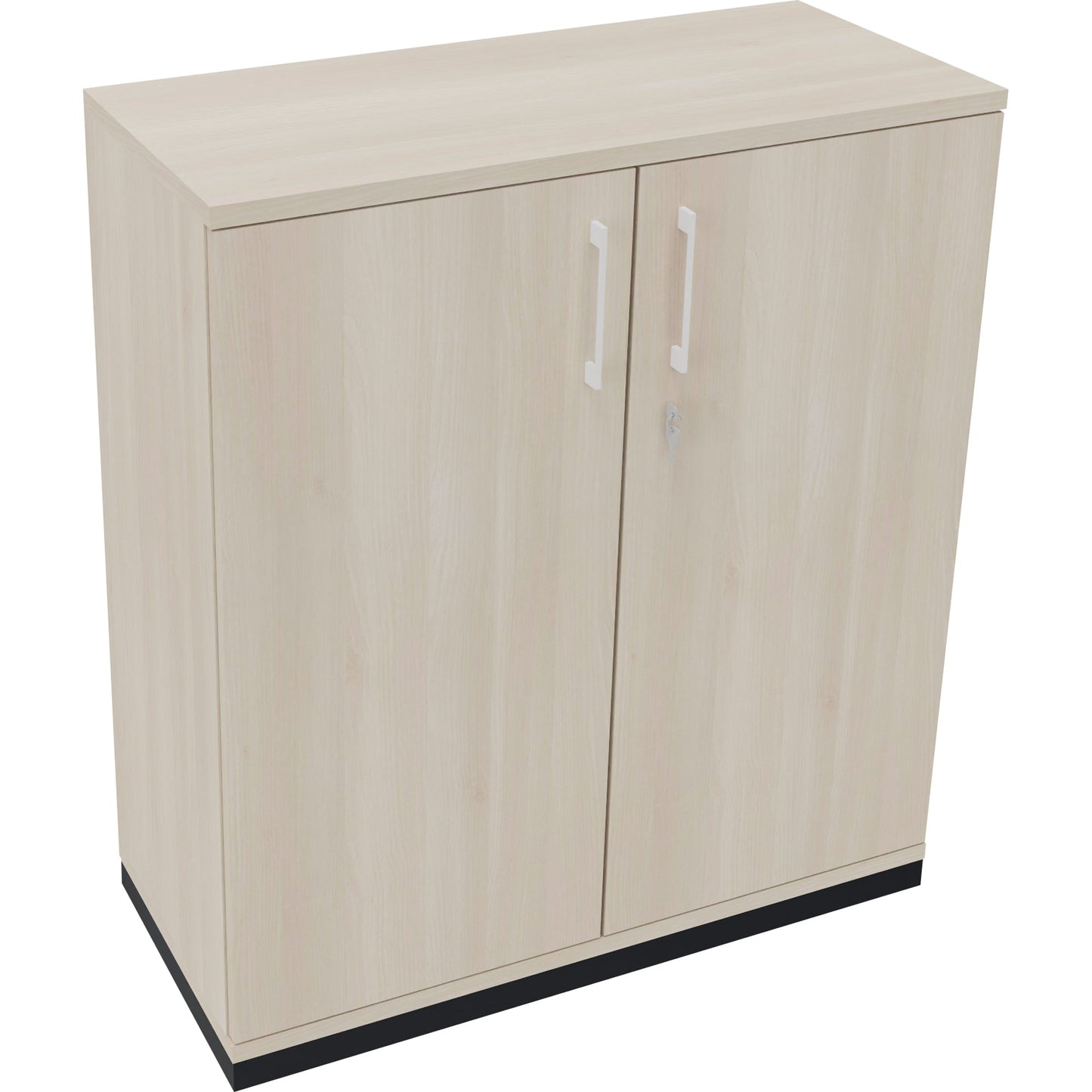 Flügeltürenschrank endless 1.000 x 1.133 x 442 mm (B x H x T) 2 Fachböden Holz Farbe: akazie hell anthrazit metallic