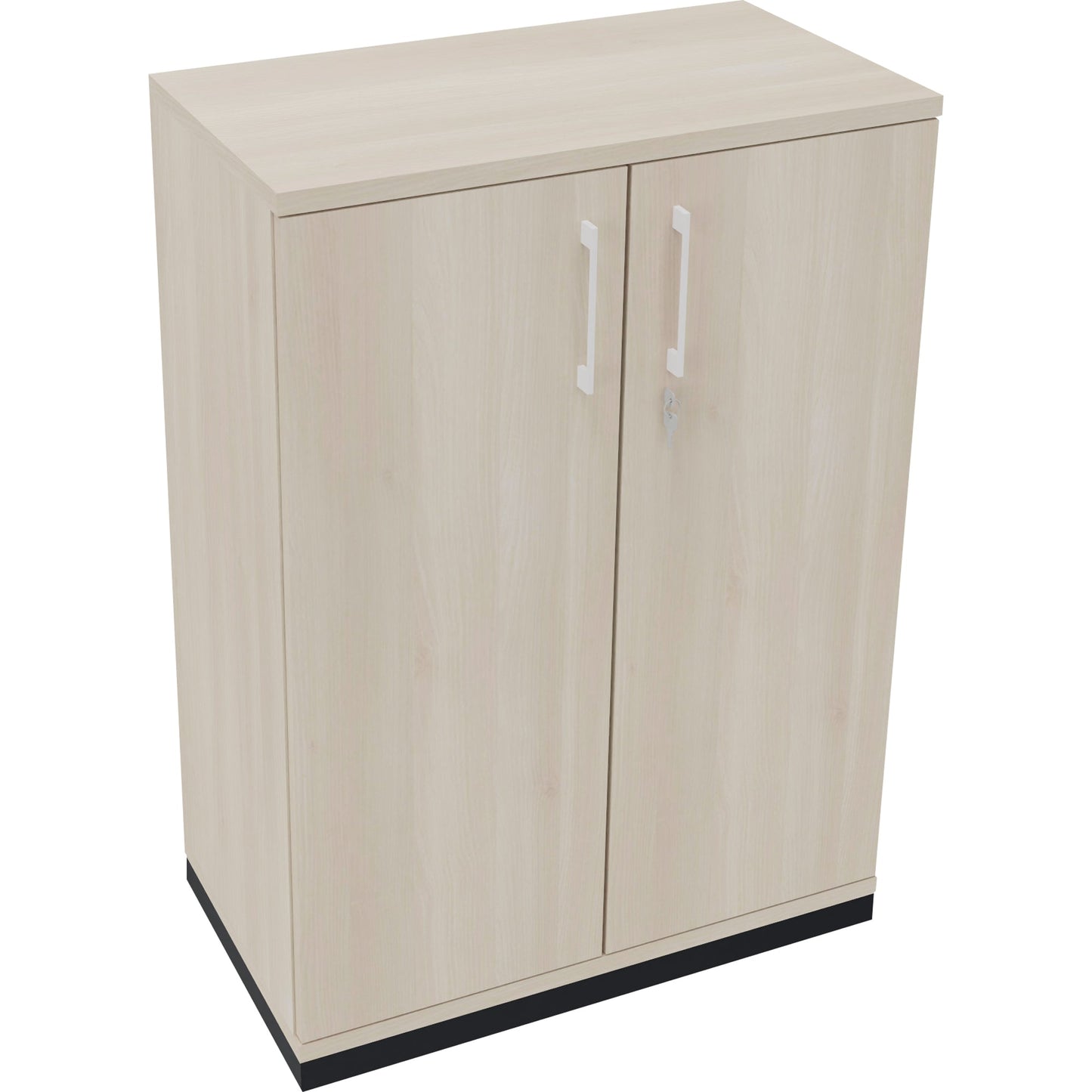 Flügeltürenschrank endless 800 x 1.133 x 442 mm (B x H x T) 2 Fachböden Holz Farbe: akazie hell anthrazit metallic