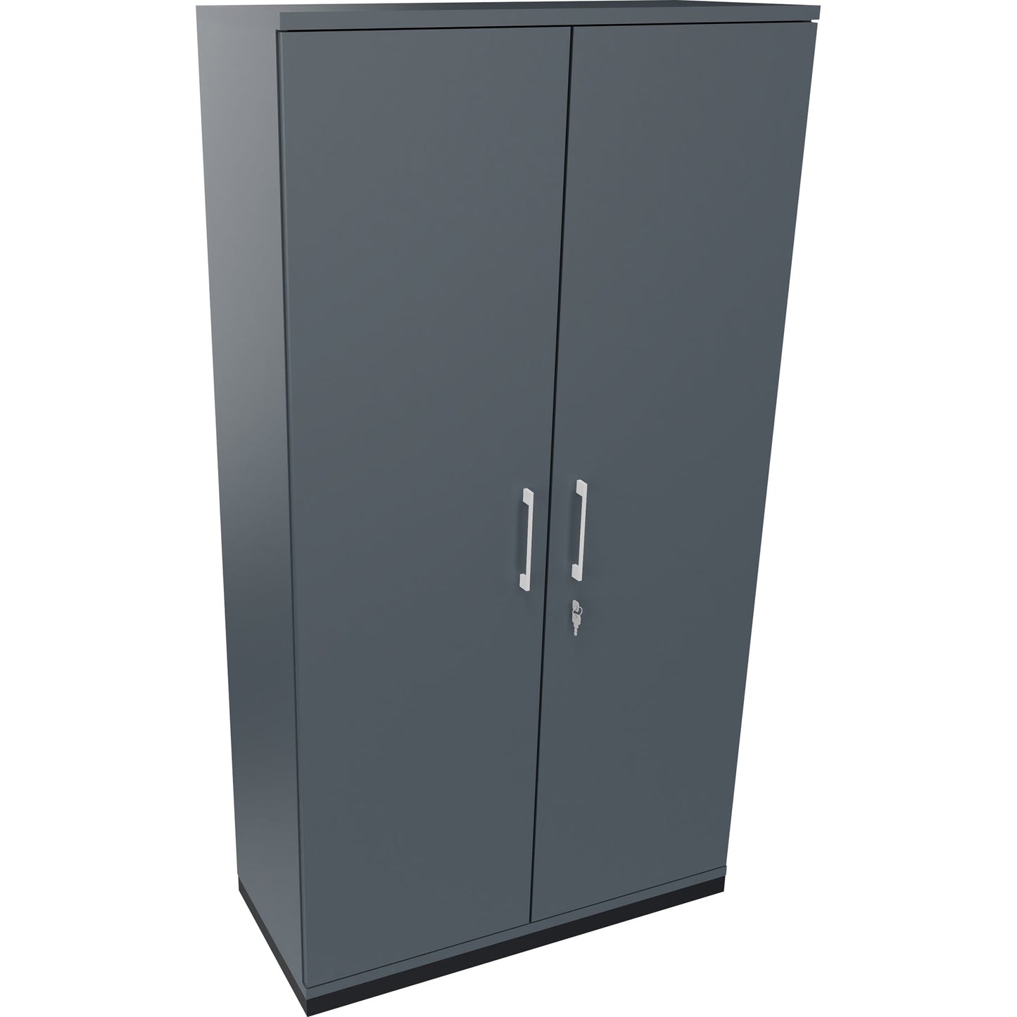 Flügeltürenschrank endless 1.000 x 1.869 x 442 mm (B x H x T) 4 Fachböden Holz Farbe: lavagrau anthrazit metallic