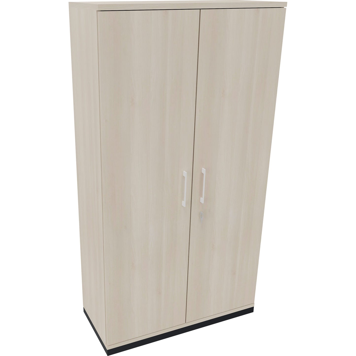 Flügeltürenschrank endless 1.000 x 1.869 x 442 mm (B x H x T) 4 Fachböden Holz Farbe: akazie hell anthrazit metallic