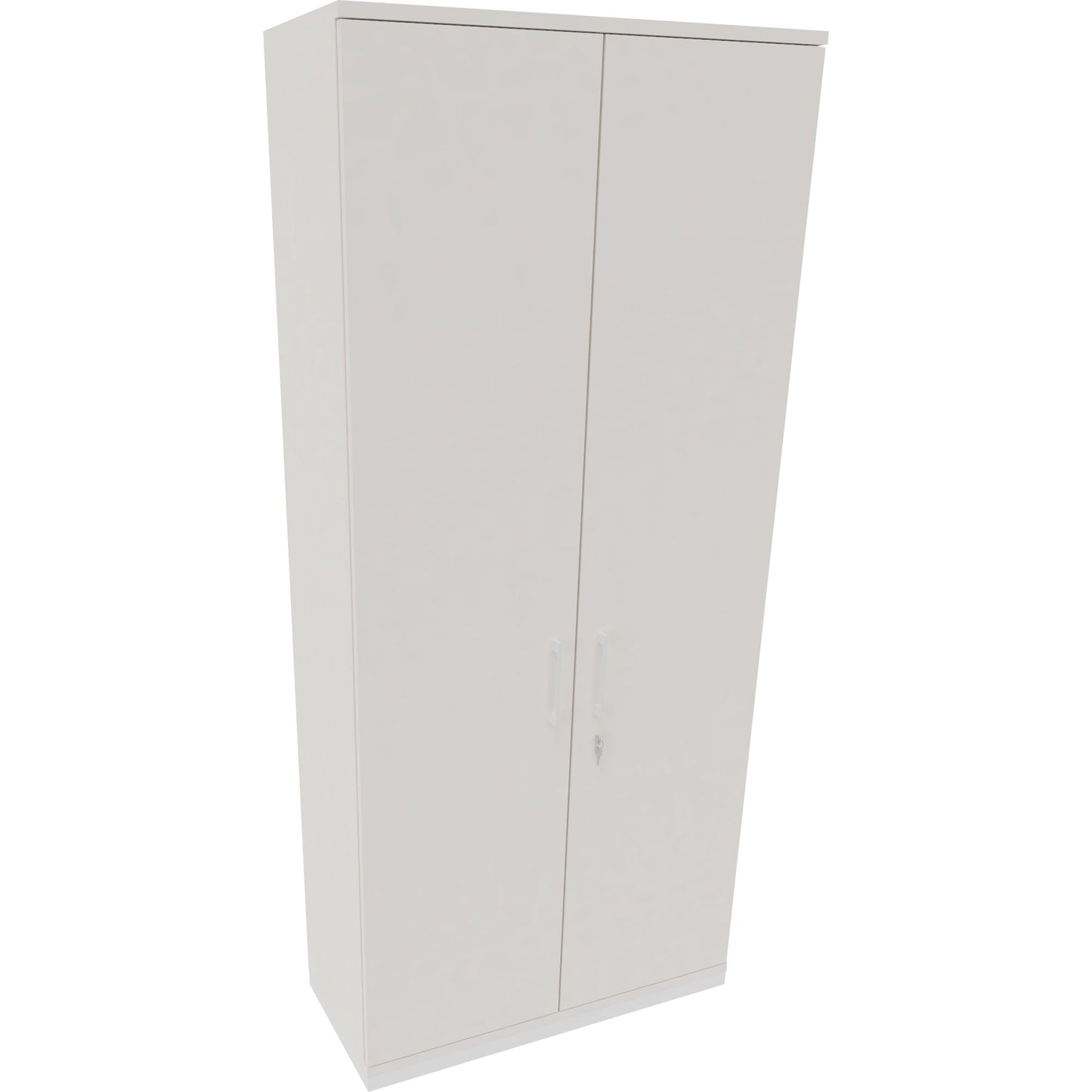 Flügeltürenschrank endless 1.000 x 2.221 x 442 mm (B x H x T) 5 Fachböden Holz Farbe: diamant weiß verkehrsweiß