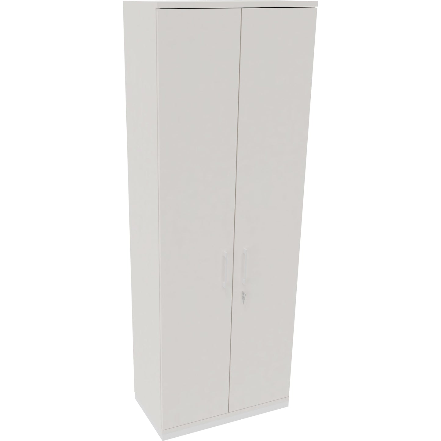 Flügeltürenschrank endless 800 x 2.221 x 442 mm (B x H x T) 5 Fachböden Holz Farbe: diamant weiß verkehrsweiß