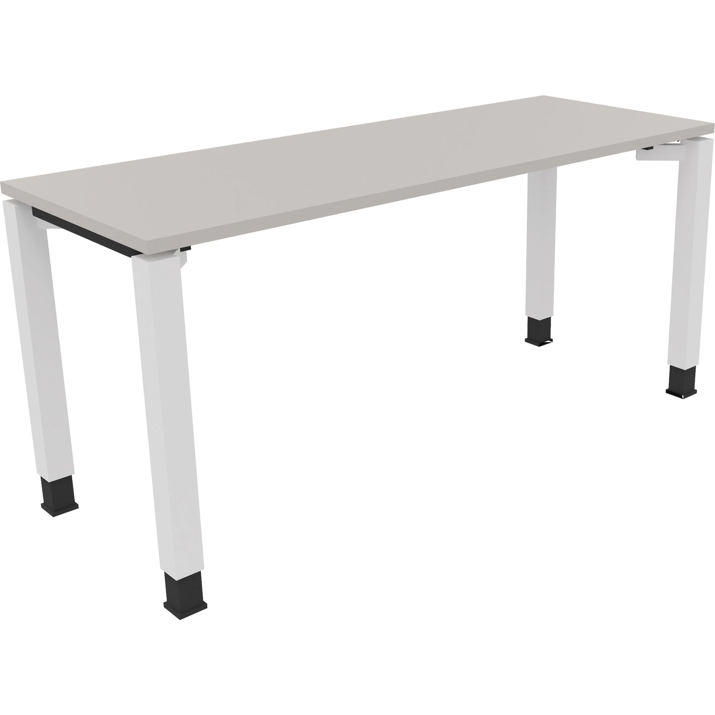 Schreibtisch all in one Maße: 1.600 x 650-850 x 600 mm (B x H x T) Holz lichtgrau