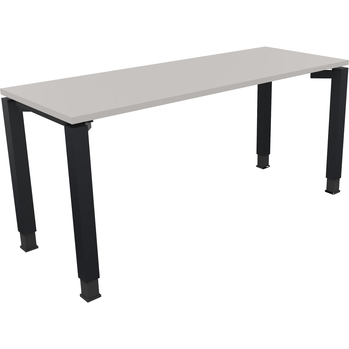 Schreibtisch all in one Maße: 1.600 x 650-850 x 600 mm (B x H x T) Holz lichtgrau