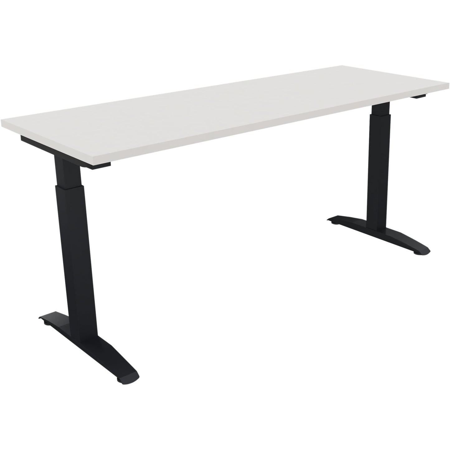 Schreibtisch all in one Maße: 1.600 x 650-850 x 600 mm (B x H x T) Holz diamant weiß