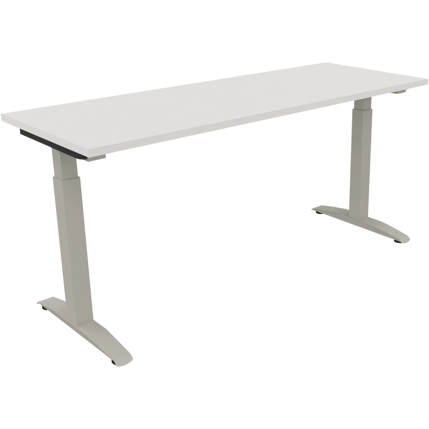 Schreibtisch all in one Maße: 1.600 x 650-850 x 600 mm (B x H x T) Holz diamant weiß