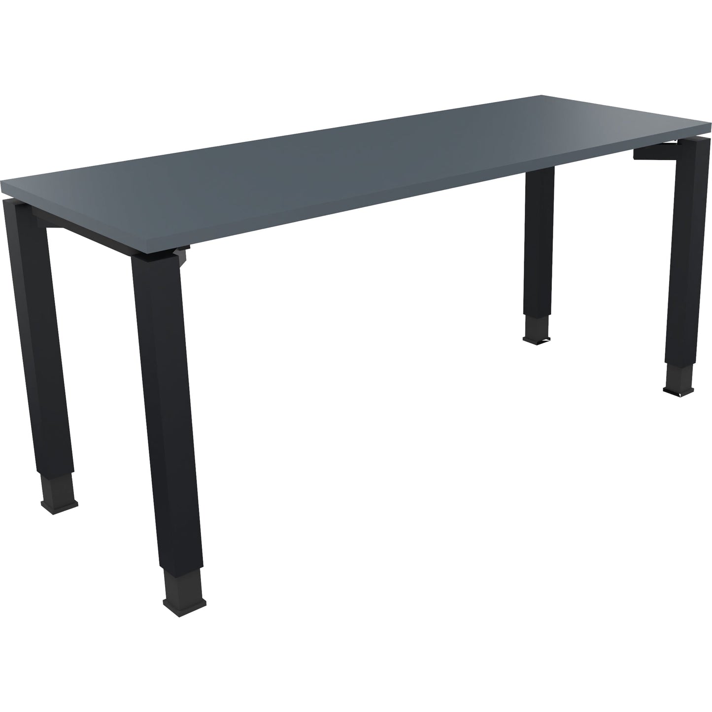 Schreibtisch all in one Maße: 1.600 x 680-820 x 600 mm (B x H x T) Holz lavagrau