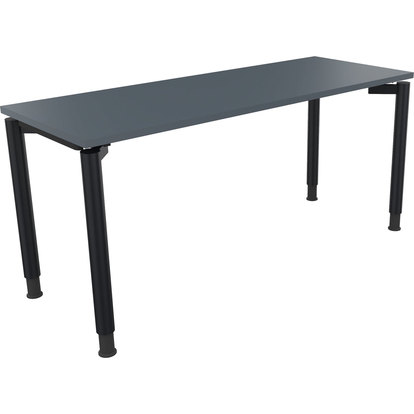 Schreibtisch all in one Maße: 1.600 x 680-820 x 600 mm (B x H x T) Holz lavagrau