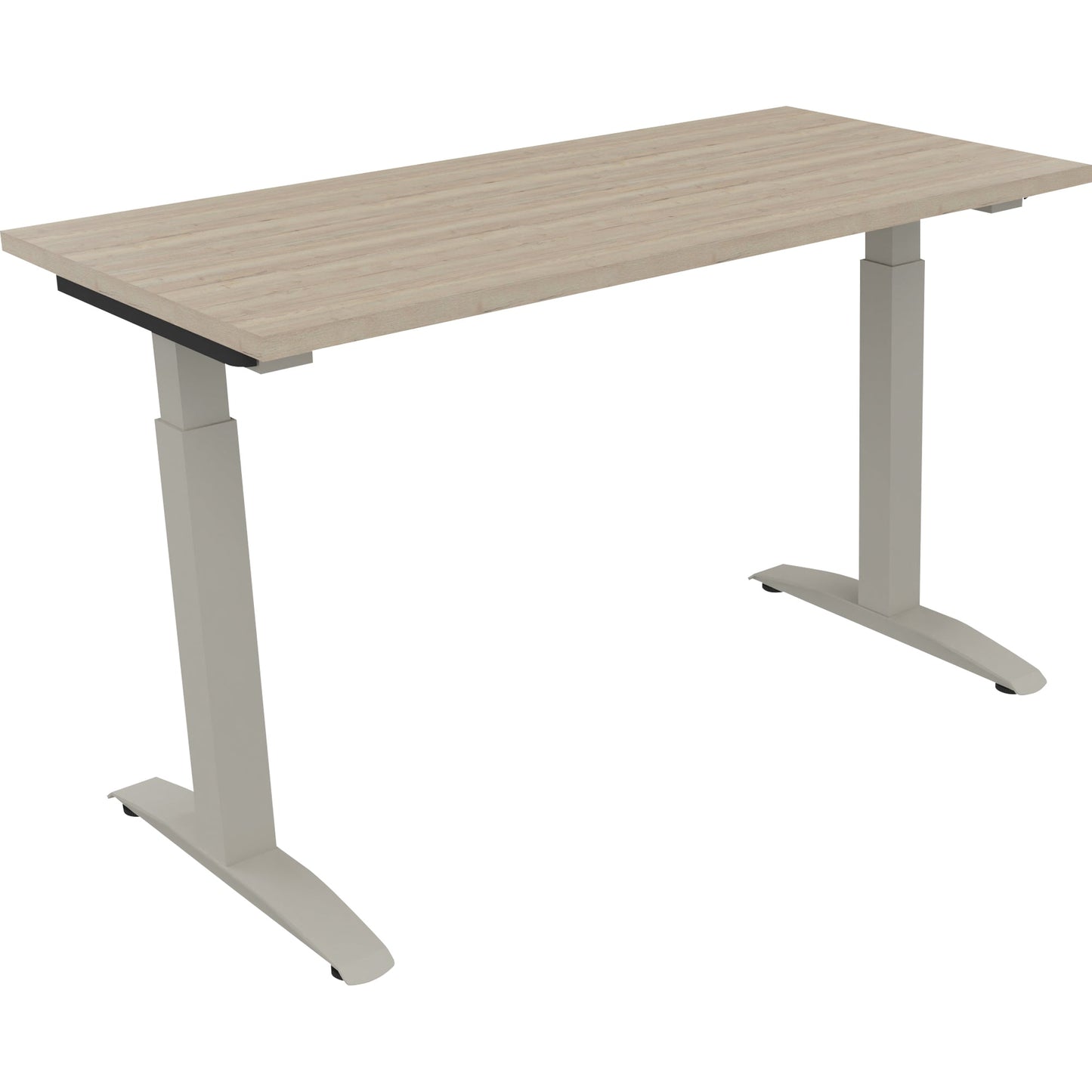 Schreibtisch all in one Maße: 1.200 x 650-850 x 600 mm (B x H x T) Holz eiche Natur