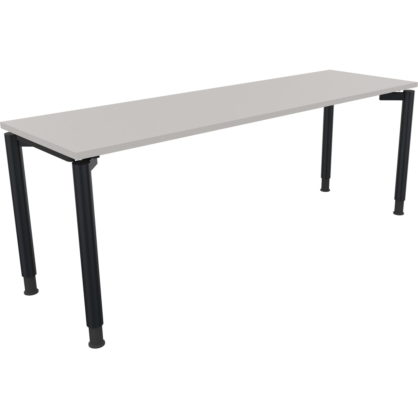 Schreibtisch all in one Maße: 2.000 x 680-820 x 600 mm (B x H x T) Holz lichtgrau