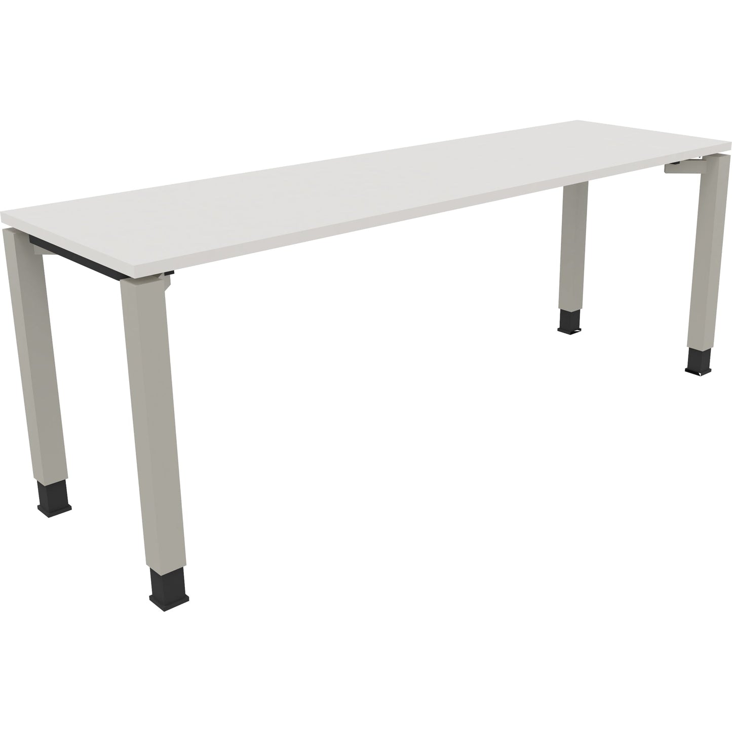 Schreibtisch all in one Maße: 2.000 x 680-820 x 600 mm (B x H x T) Holz diamant weiß