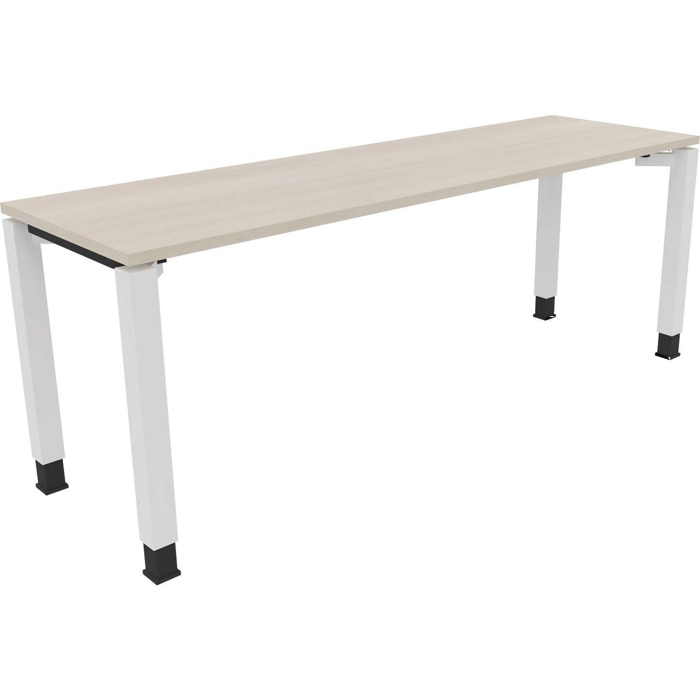 Schreibtisch all in one Maße: 2.000 x 680-820 x 600 mm (B x H x T) Holz akazie hell