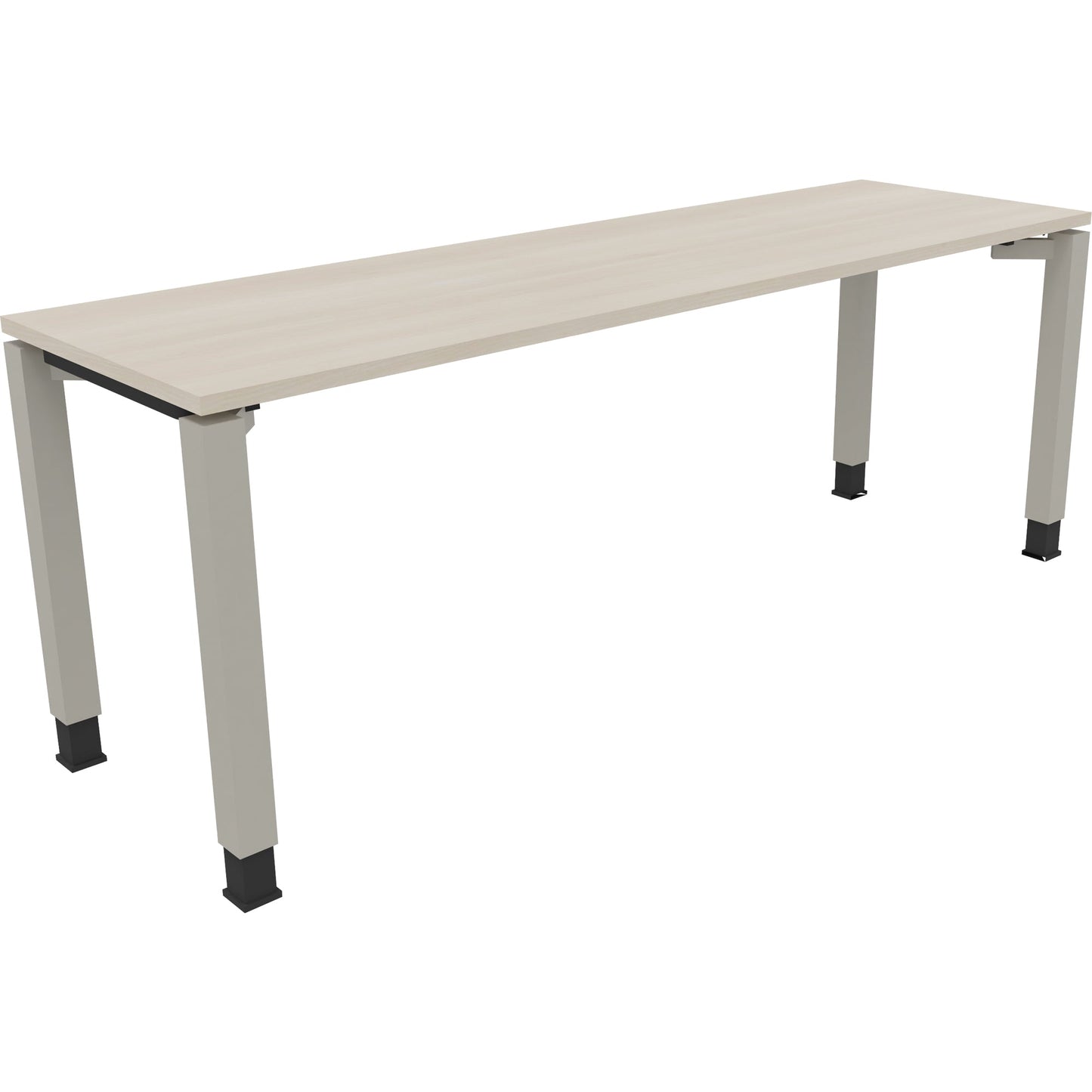 Schreibtisch all in one Maße: 2.000 x 680-820 x 600 mm (B x H x T) Holz akazie hell