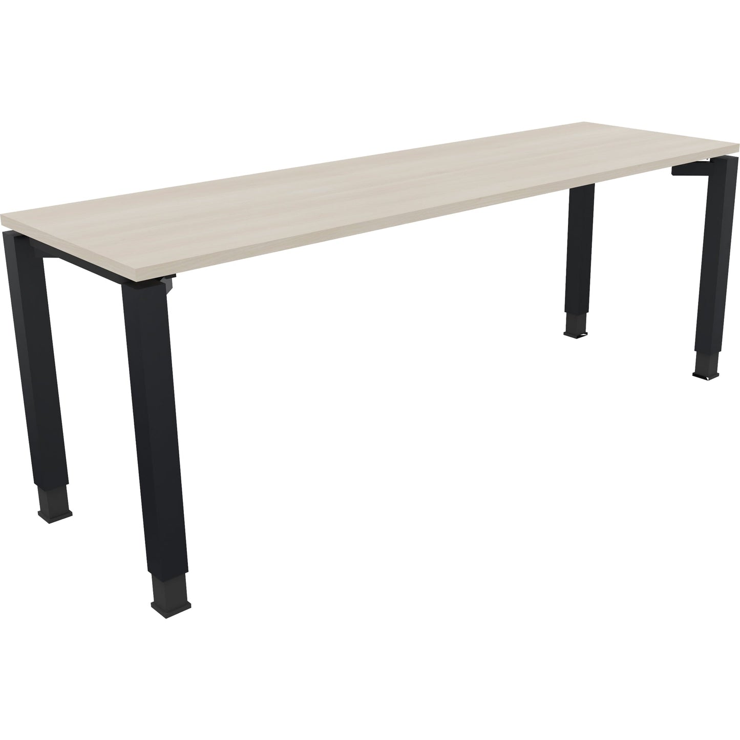 Schreibtisch all in one Maße: 2.000 x 680-820 x 600 mm (B x H x T) Holz akazie hell