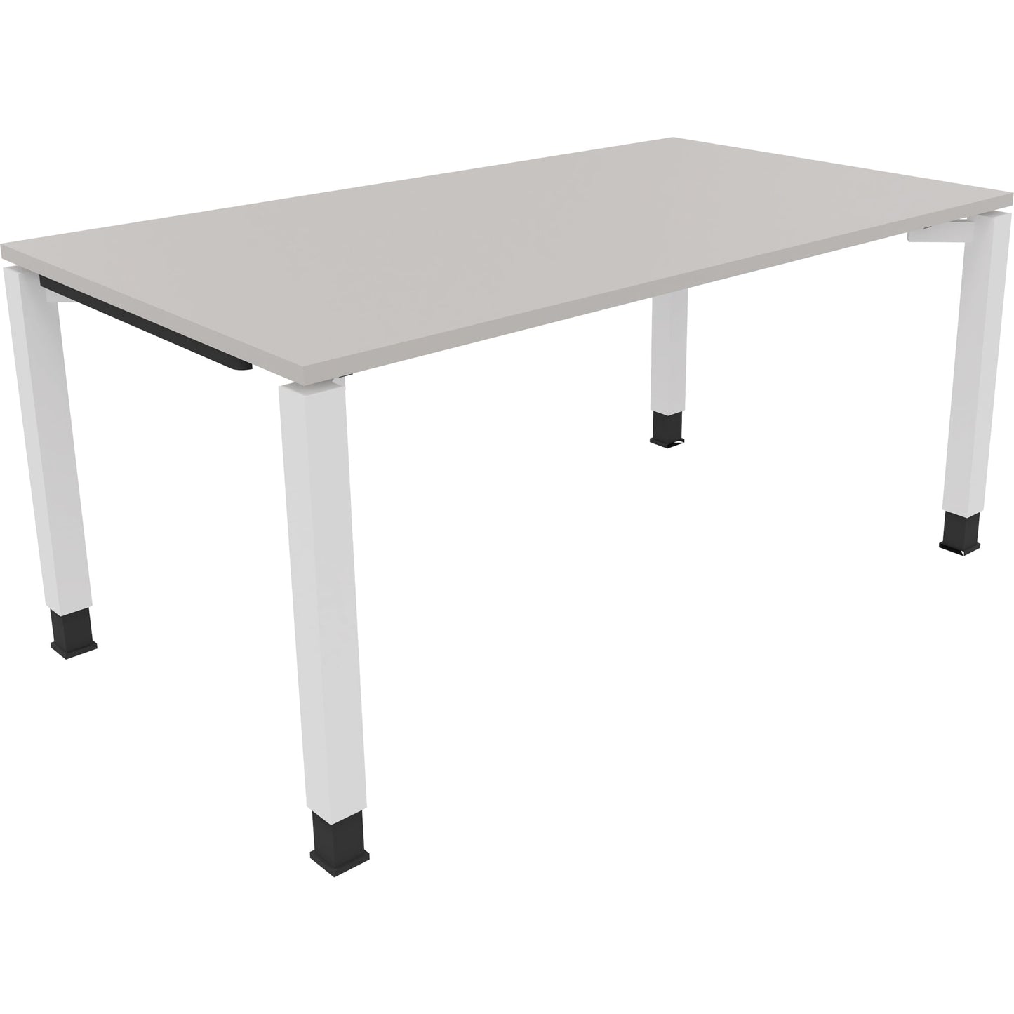 Schreibtisch all in one Maße: 1.600 x 680-820 x 900 mm (B x H x T) Holz lichtgrau