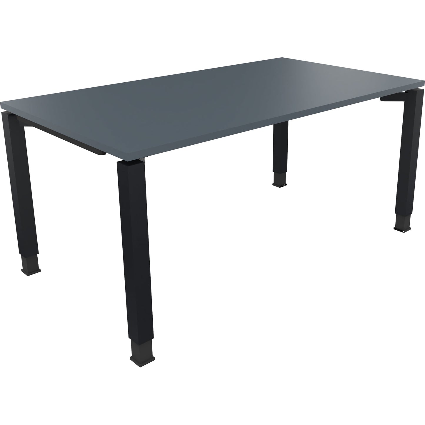 Schreibtisch all in one Maße: 1.600 x 680-820 x 900 mm (B x H x T) Holz lavagrau