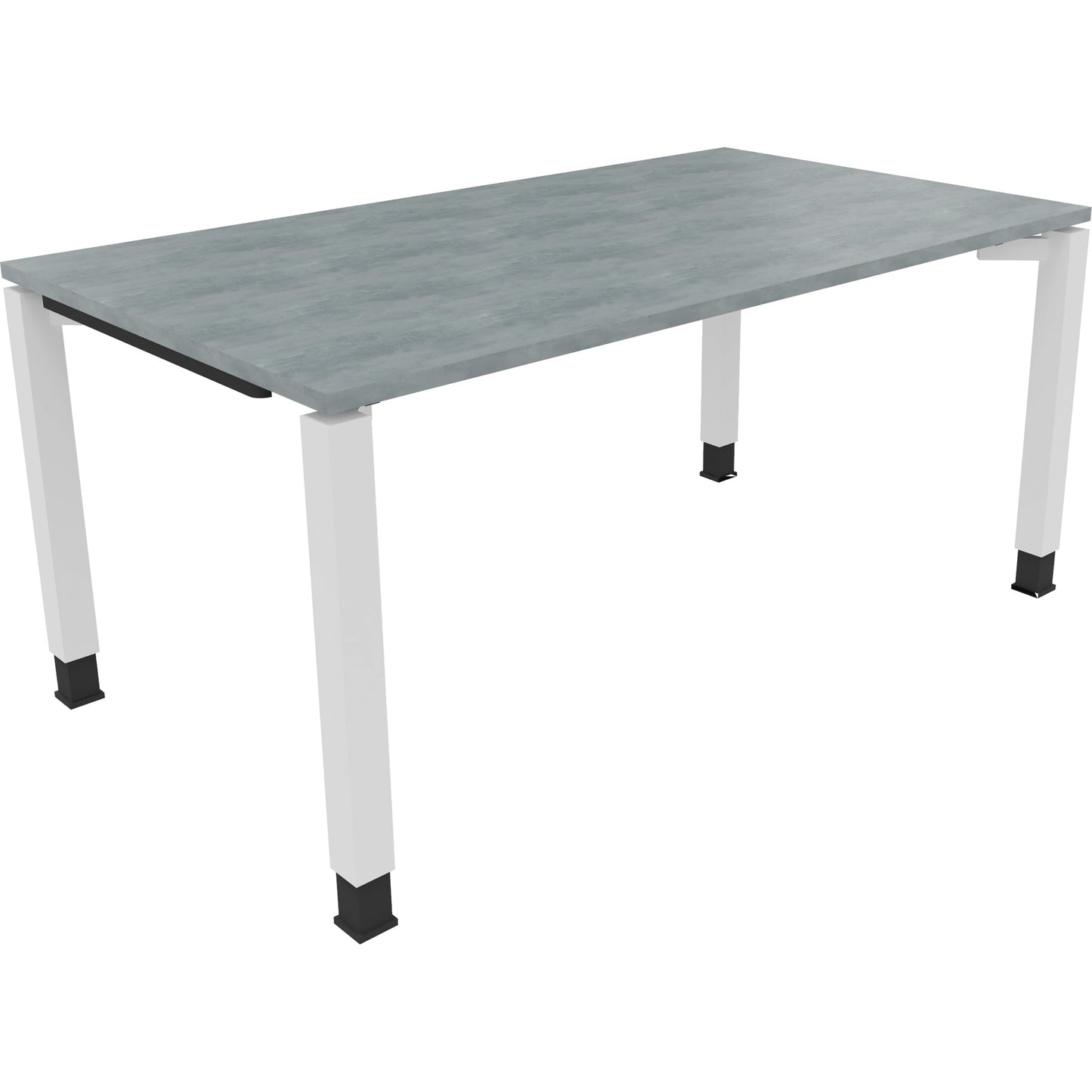 Schreibtisch all in one Maße: 1.600 x 680-820 x 900 mm (B x H x T) Holz beton hell