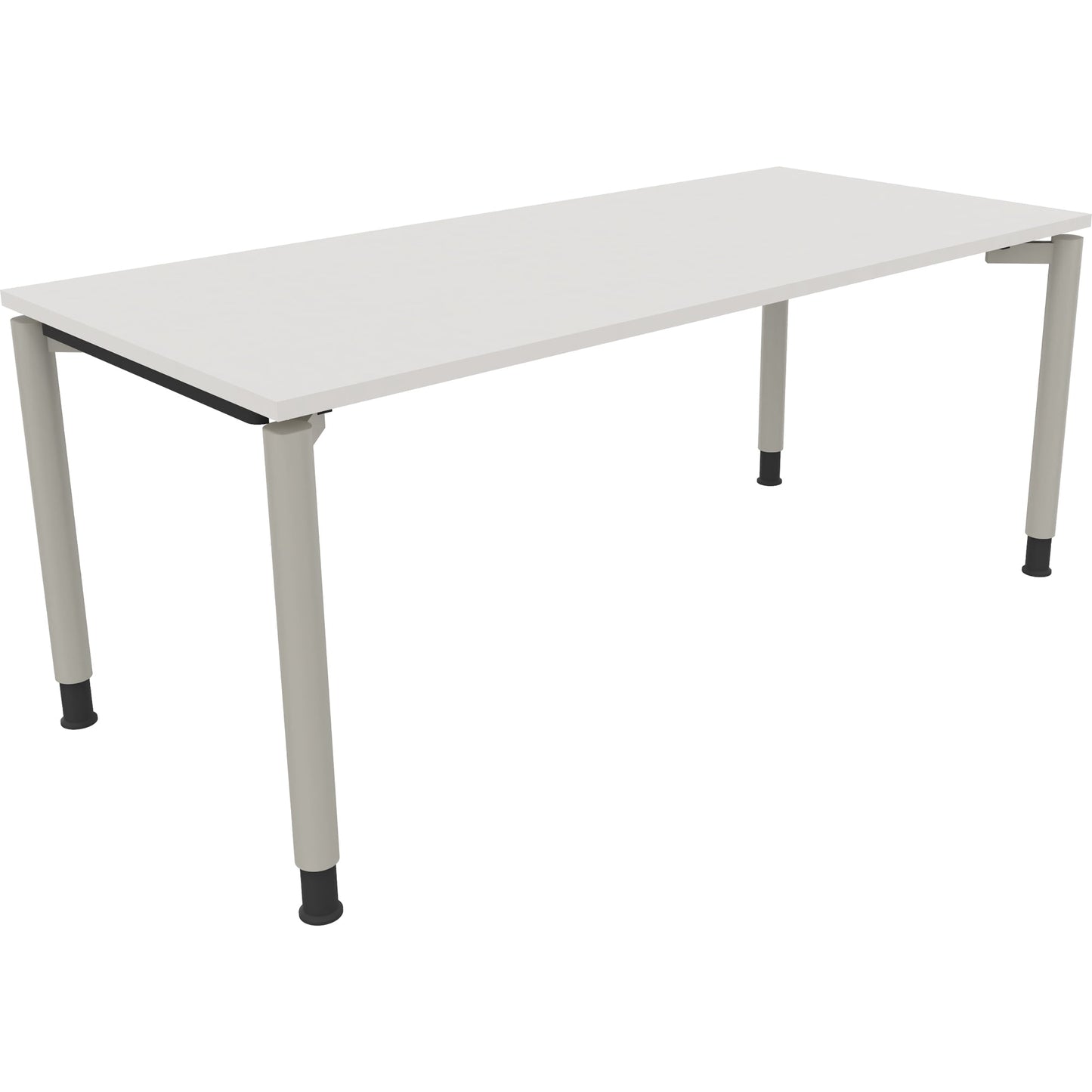 Schreibtisch all in one Maße: 1.800 x 680-820 x 800 mm (B x H x T) Holz diamantweiß