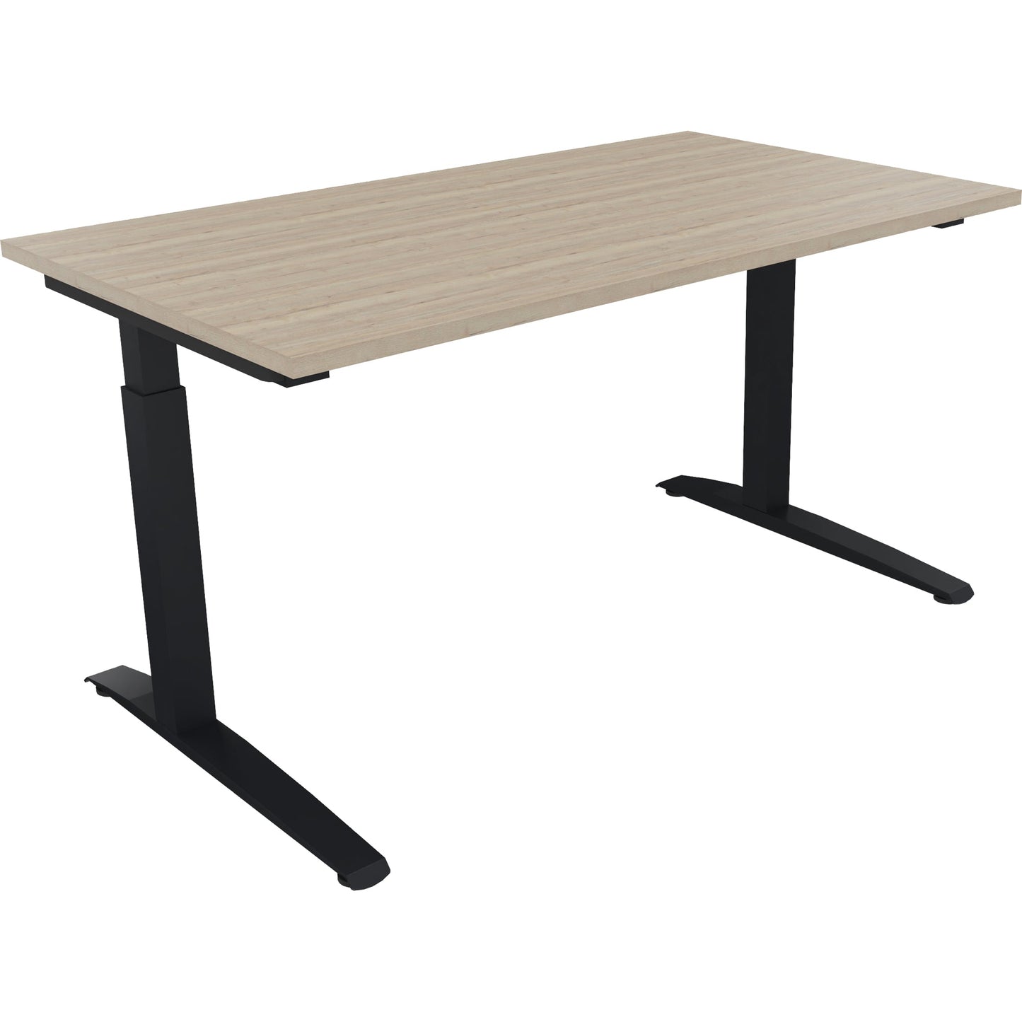 Schreibtisch all in one Maße: 1.400 x 650-850 x 800 mm (B x H x T) Holz eiche natur