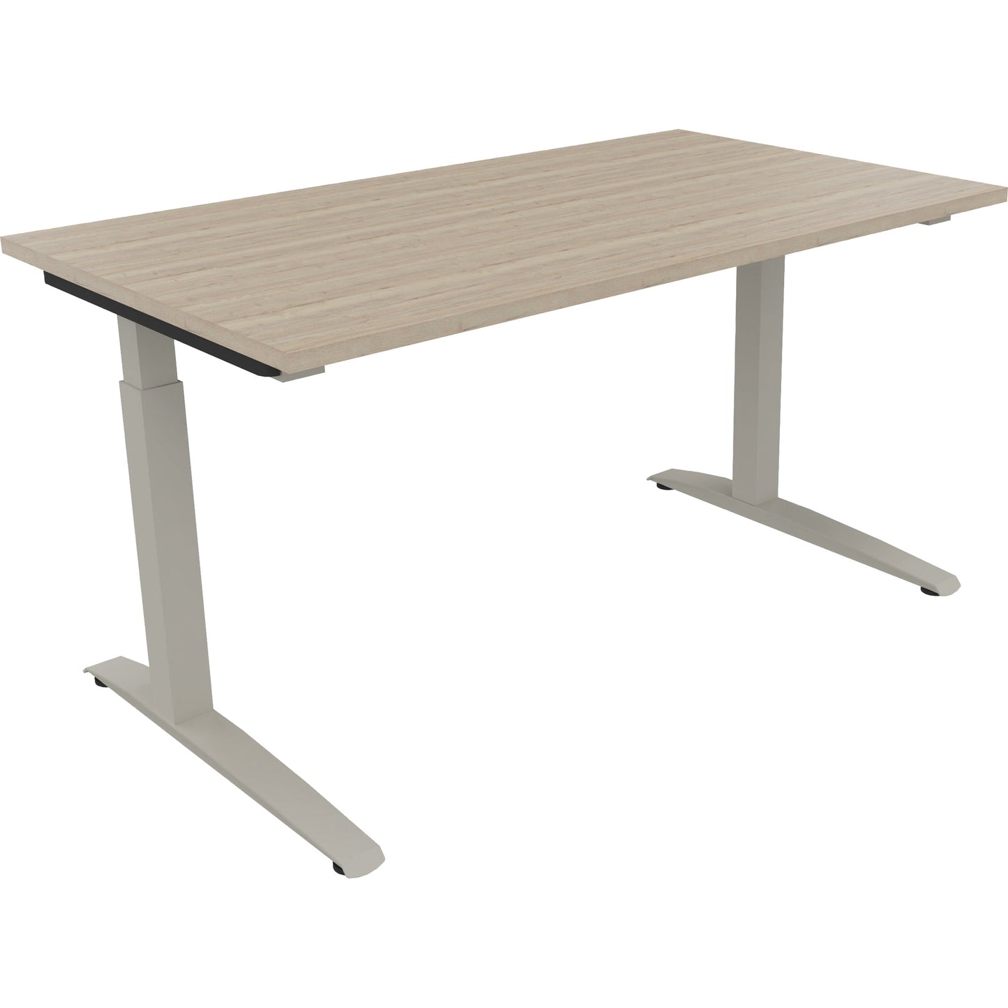 Schreibtisch all in one Maße: 1.400 x 650-850 x 800 mm (B x H x T) Holz eiche natur