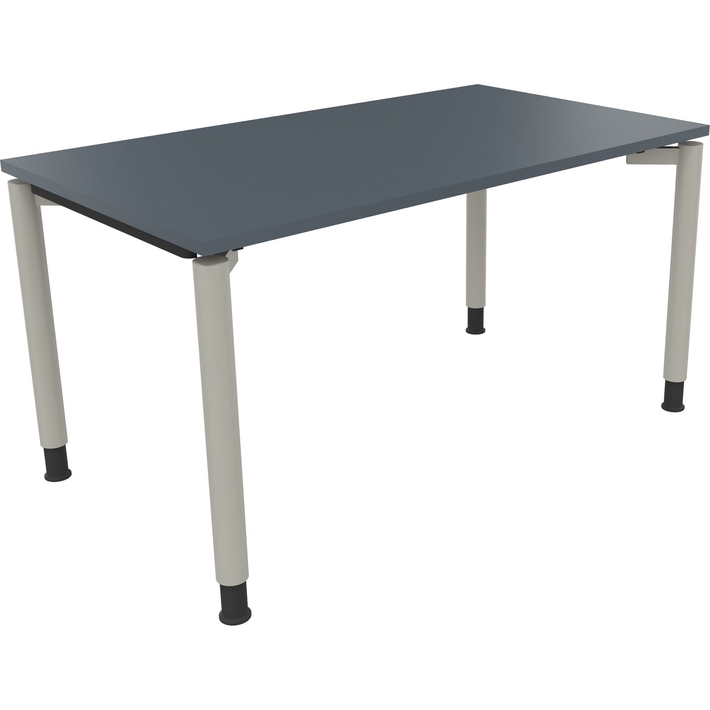Schreibtisch all in one Maße: 1.400 x 680-820 x 800 mm (B x H x T) Holz lavagrau