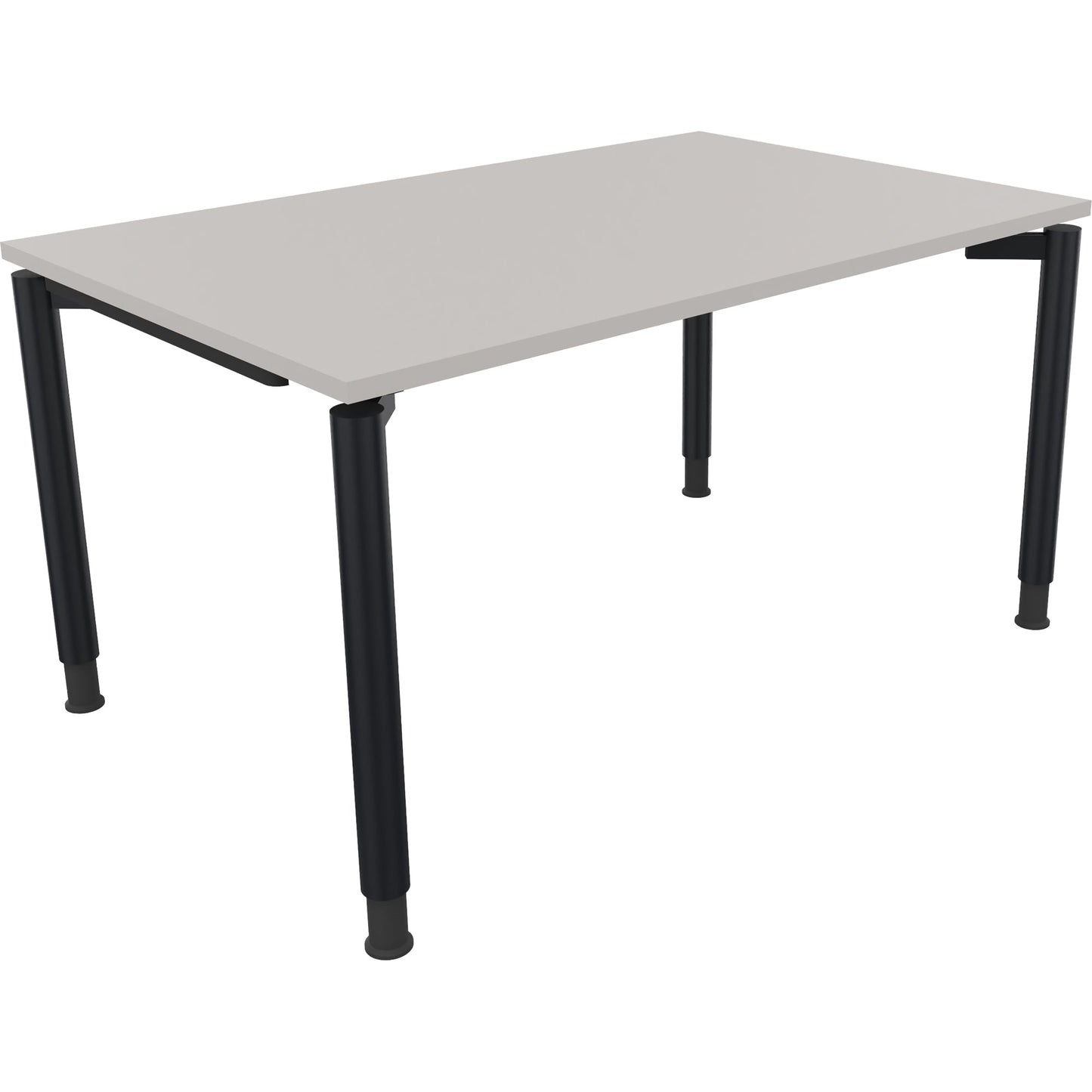Schreibtisch all in one Maße: 1.400 x 680-820 x 900 mm (B x H x T) Holz lichtgrau