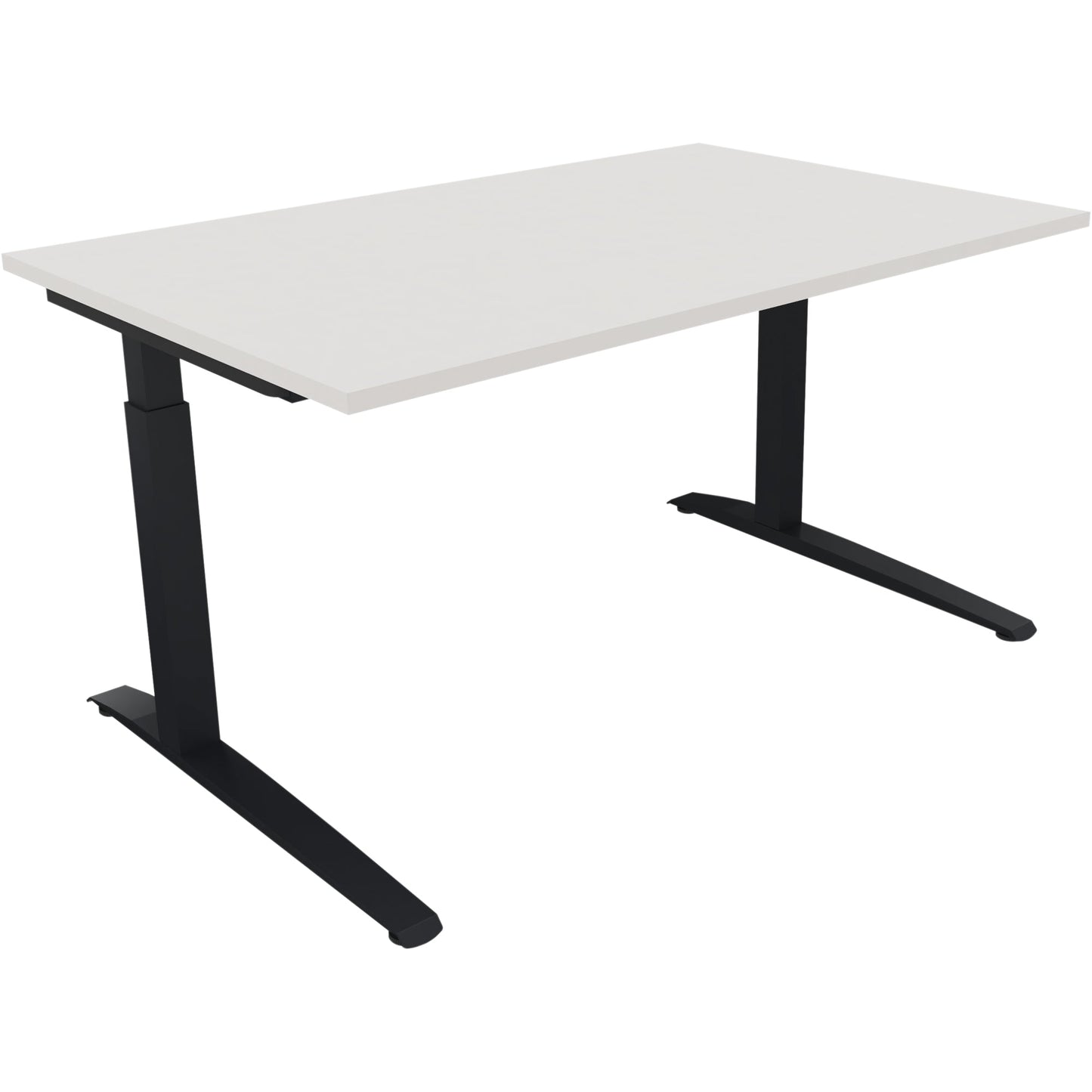 Schreibtisch all in one Maße: 1.400 x 650-850 x 900 mm (B x H x T) Holz diamant weiß