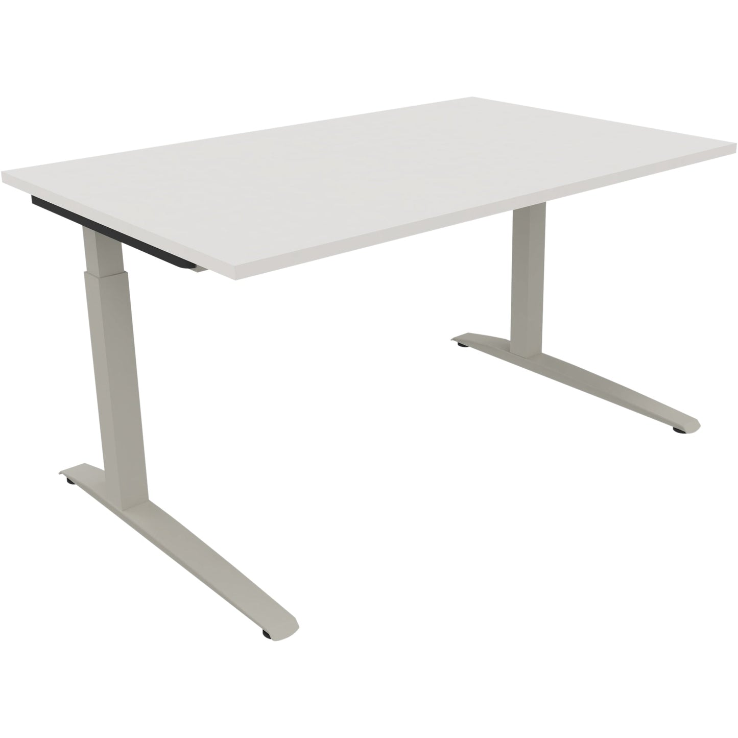 Schreibtisch all in one Maße: 1.400 x 650-850 x 900 mm (B x H x T) Holz diamant weiß