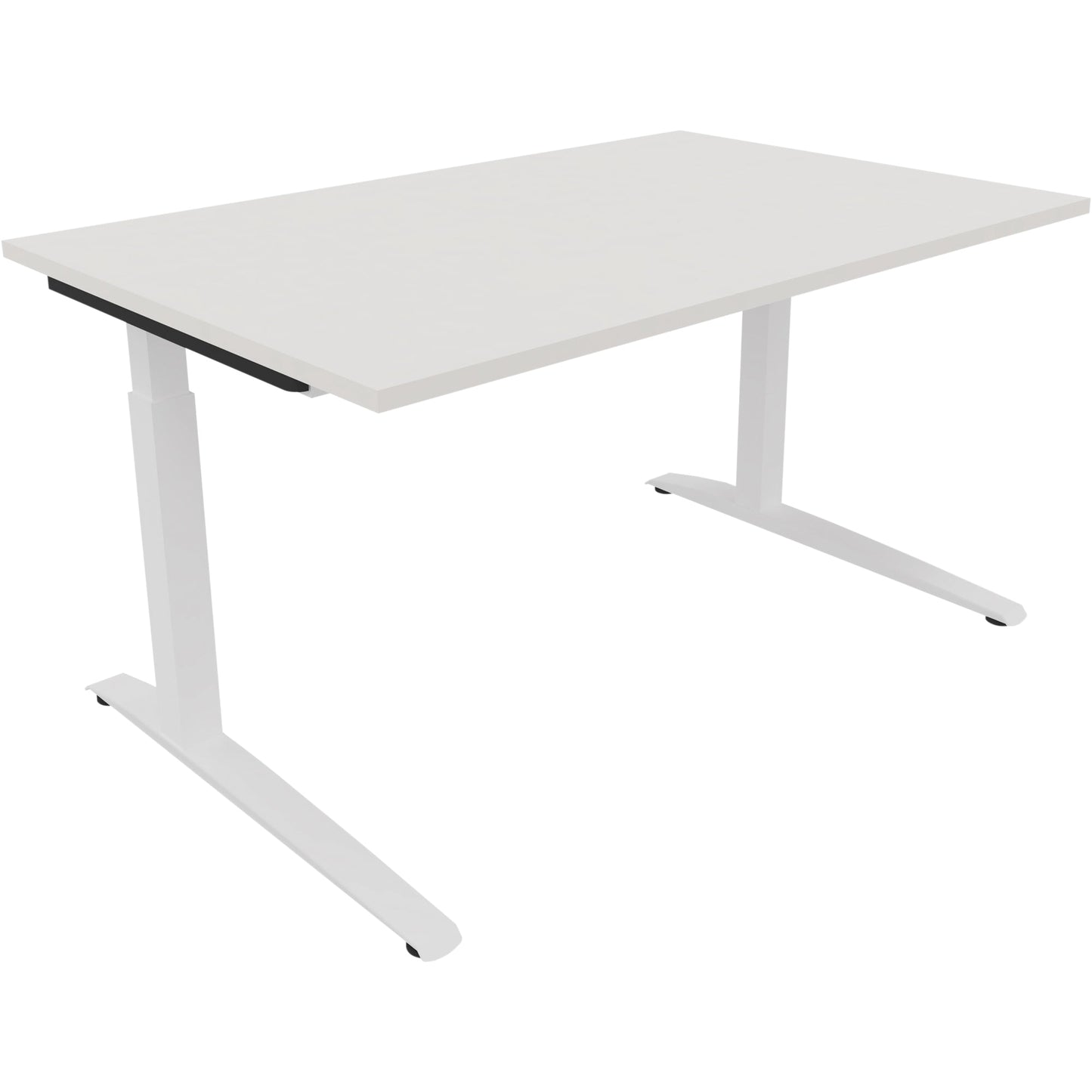 Schreibtisch all in one Maße: 1.400 x 650-850 x 900 mm (B x H x T) Holz diamant weiß