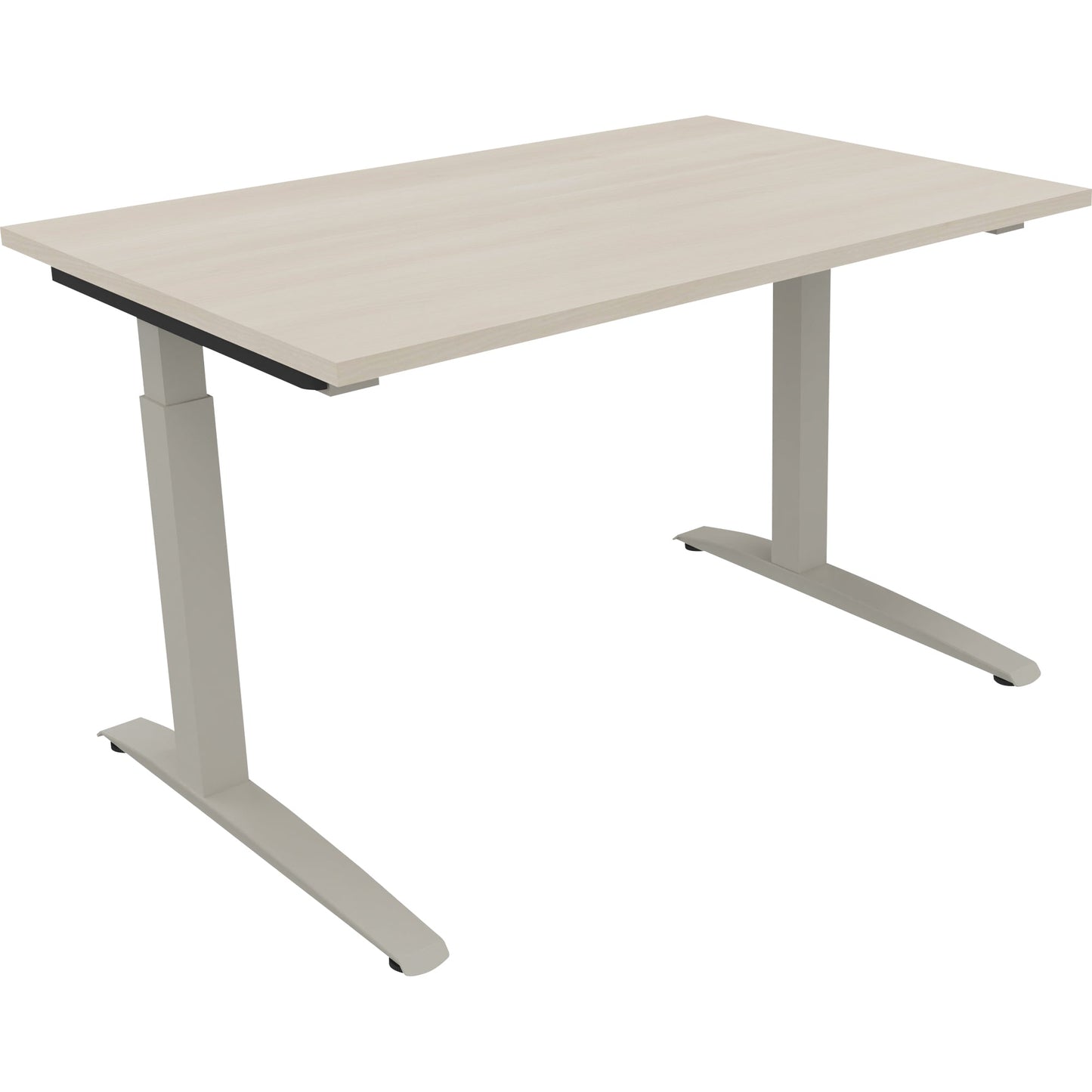 Schreibtisch all in one Maße: 1.200 x 650-850 x 800 mm (B x H x T) Holz akazie hell